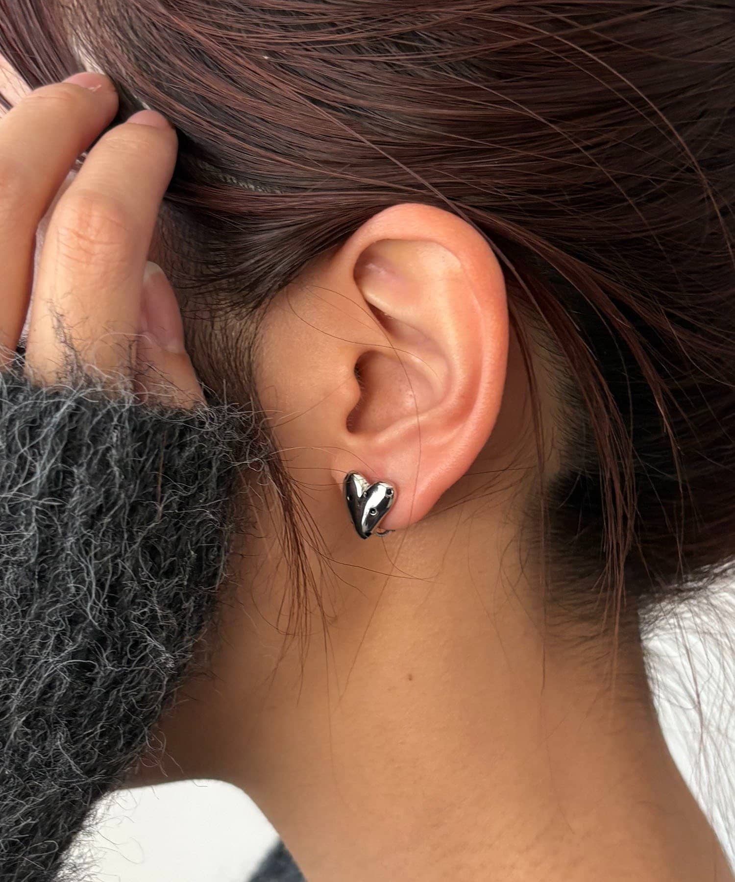 CAPRICIEUX LE'MAGE(カプリシュレマージュ) 〈GOLDY/ゴールディ〉ドットハートプチイヤリング