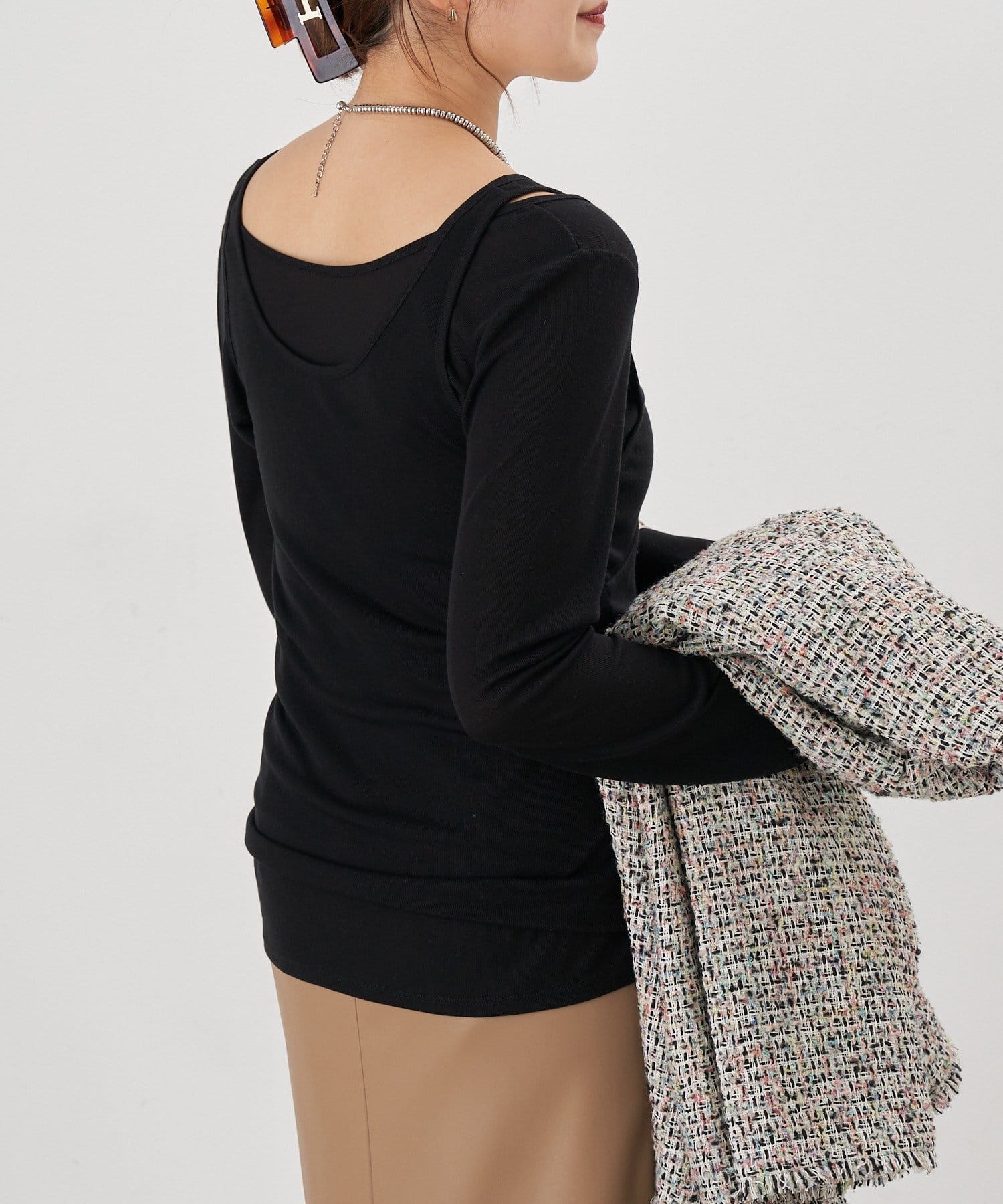 SHENERY(シーナリー) 【26SS予約】ビスチェレイヤードカットソー