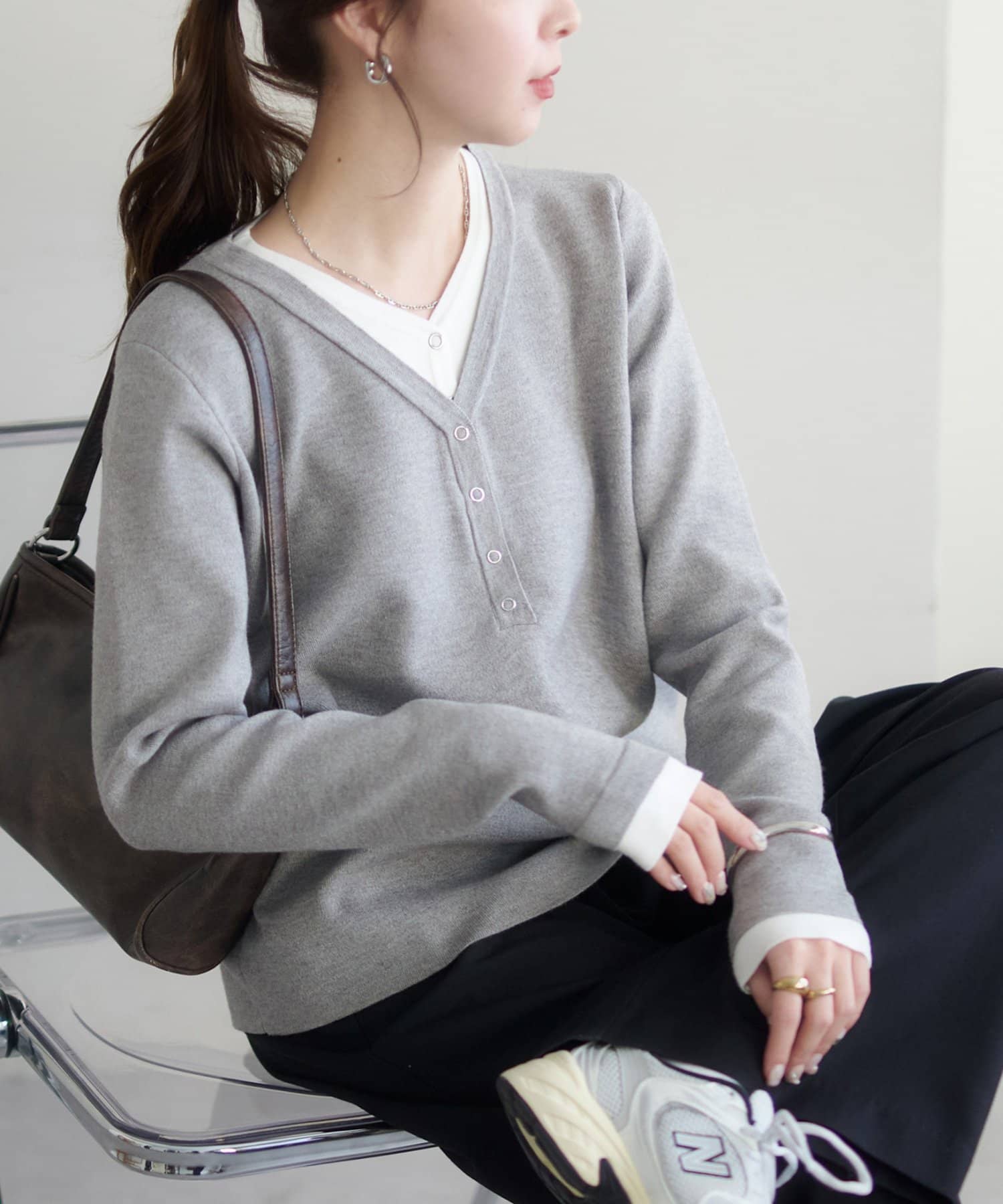 DISCOAT(ディスコート) 【SS先行予約】レイヤード風リングドットヘンリー