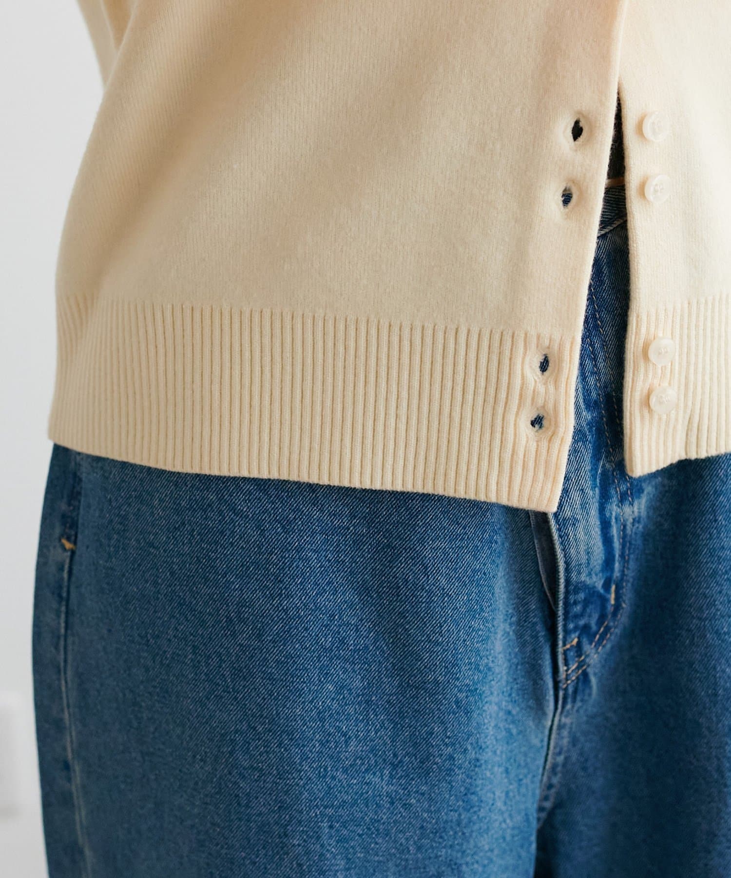 DISCOAT(ディスコート) やみつきクルーネックカーディガン