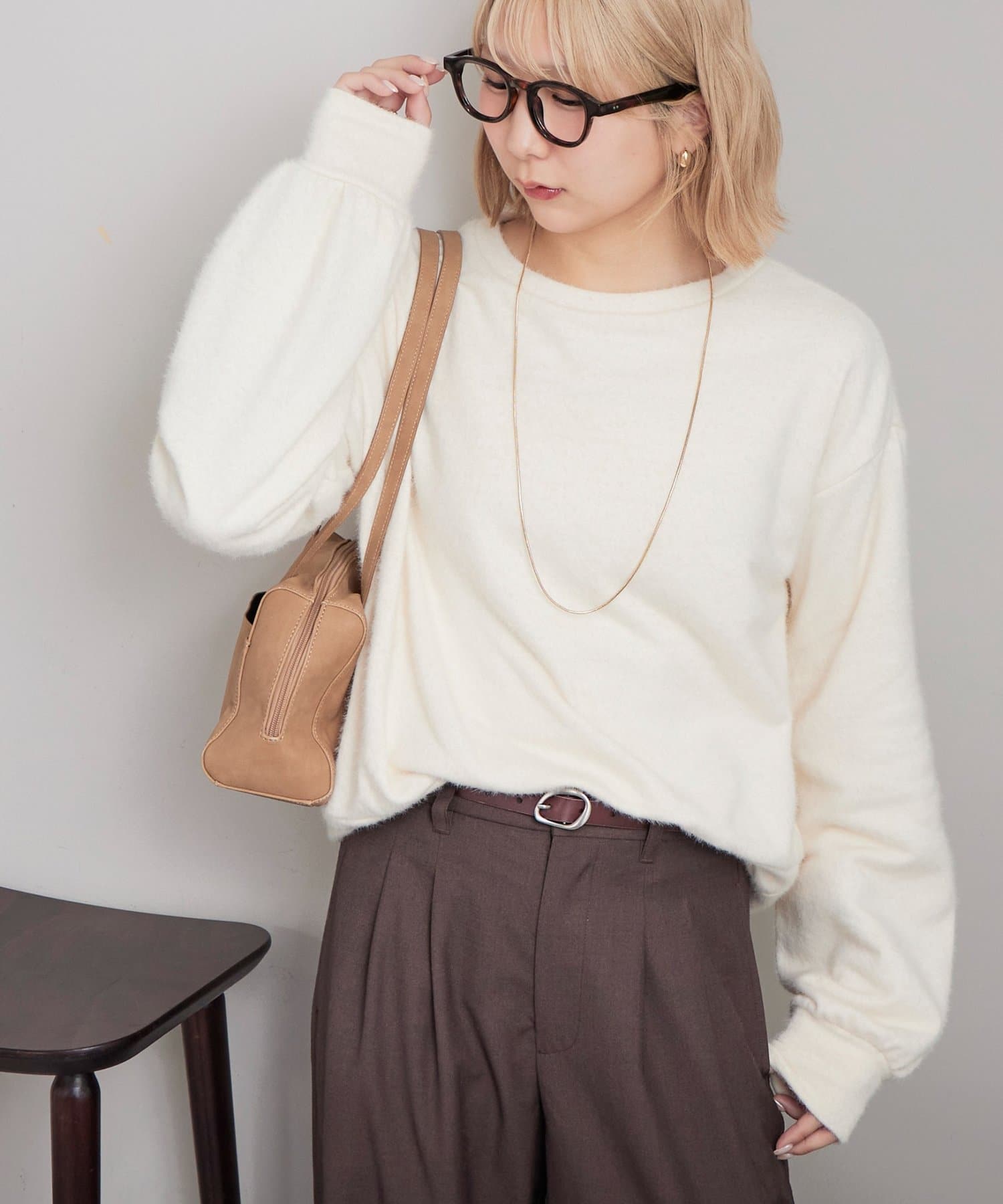 DISCOAT(ディスコート) フェザー裏毛プルオーバー