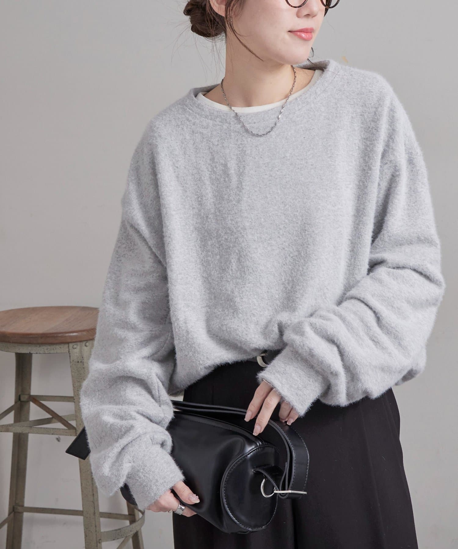 DISCOAT(ディスコート) フェザー裏毛プルオーバー