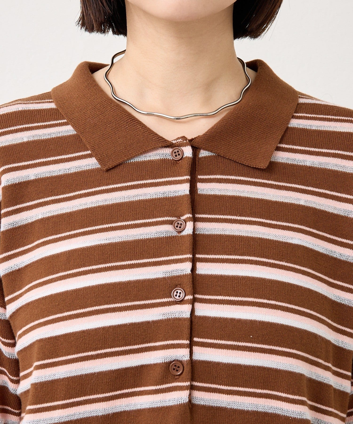 mystic(ミスティック) マルチボーダーポロニット