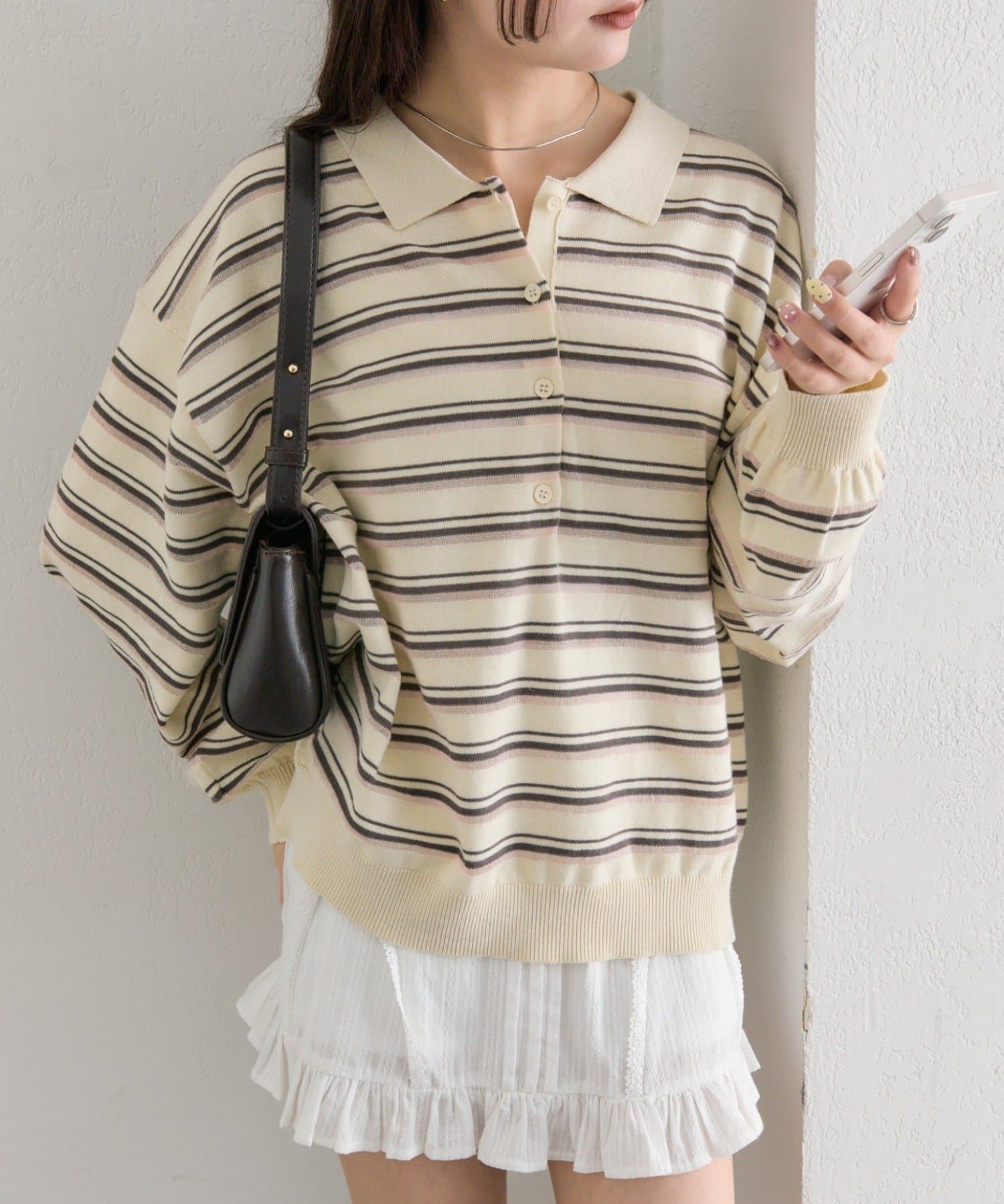 mystic(ミスティック) マルチボーダーポロニット