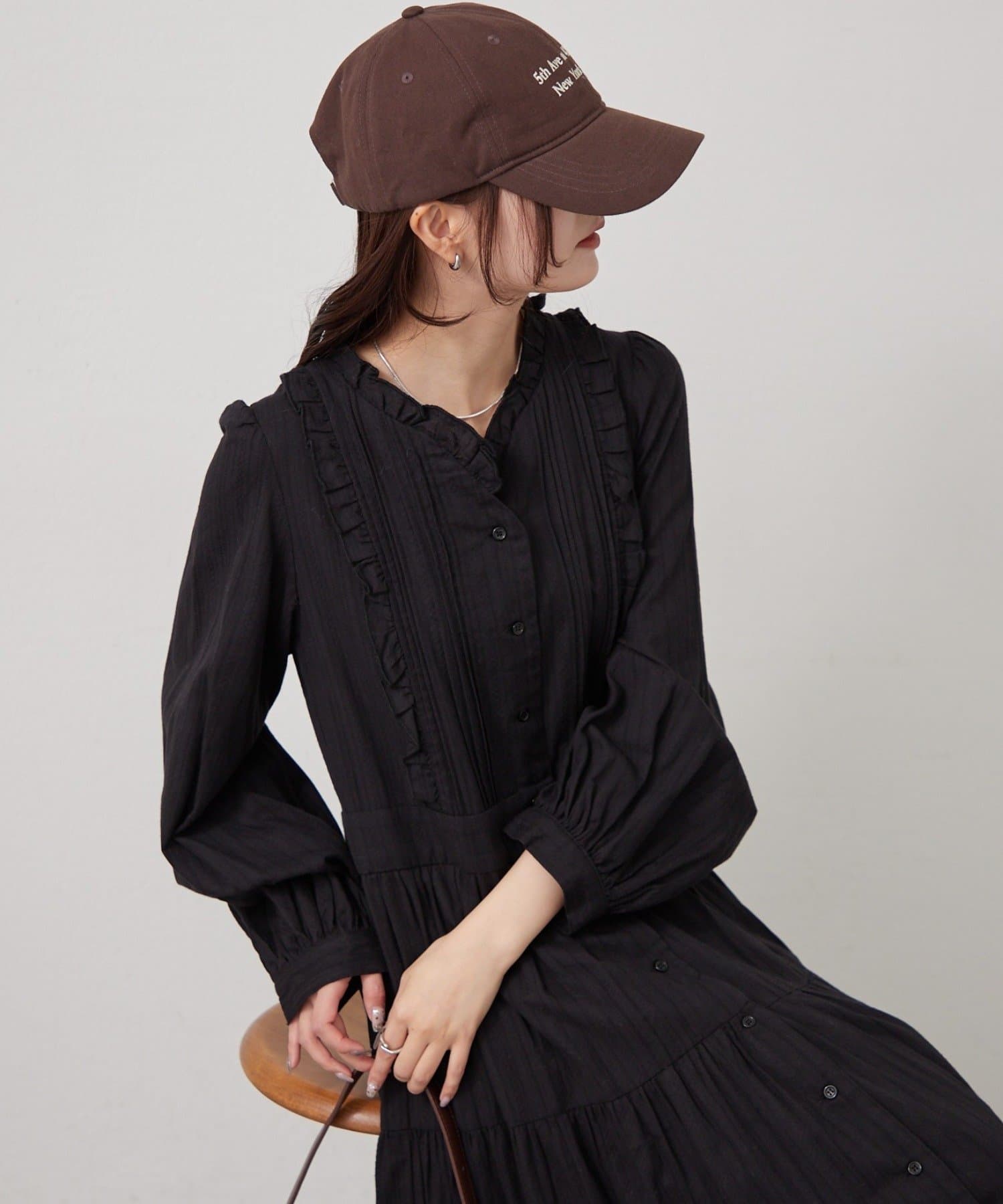 mystic(ミスティック) コットンフリルワンピース