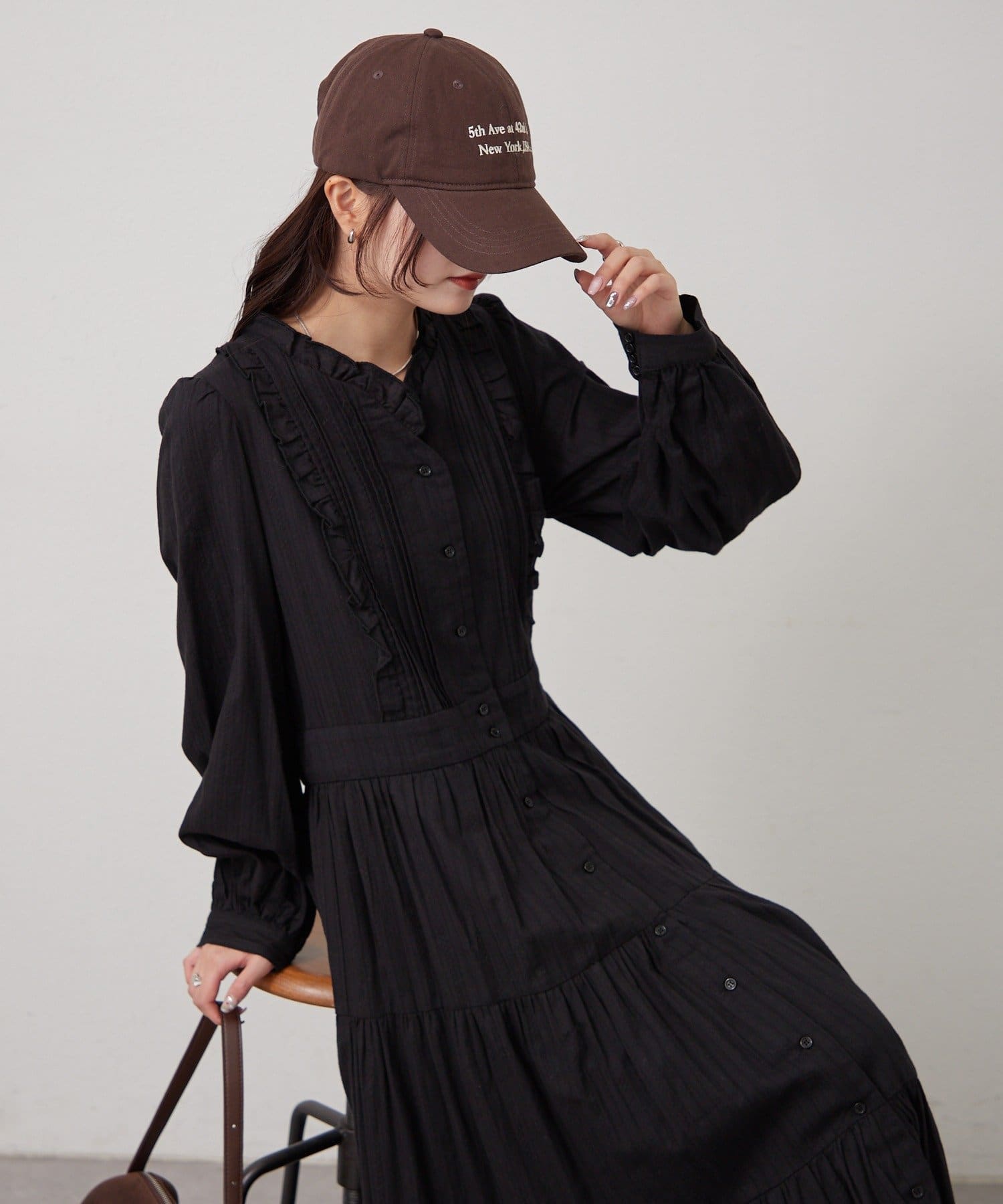 mystic(ミスティック) コットンフリルワンピース