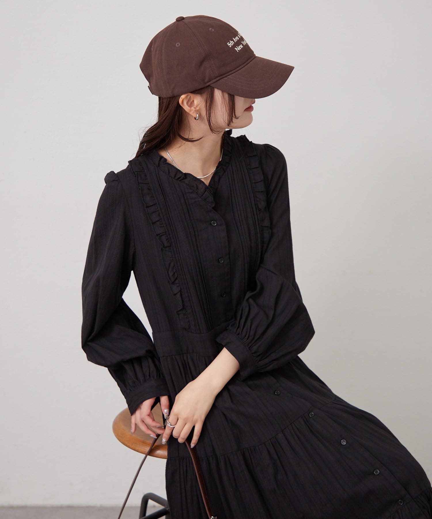 mystic(ミスティック) コットンフリルワンピース