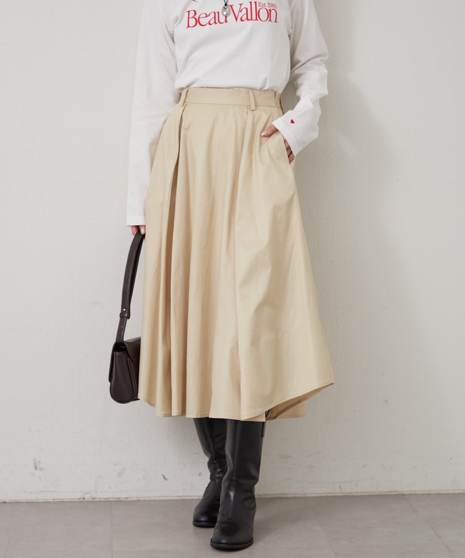 mystic(ミスティック) フレアミドルスカート