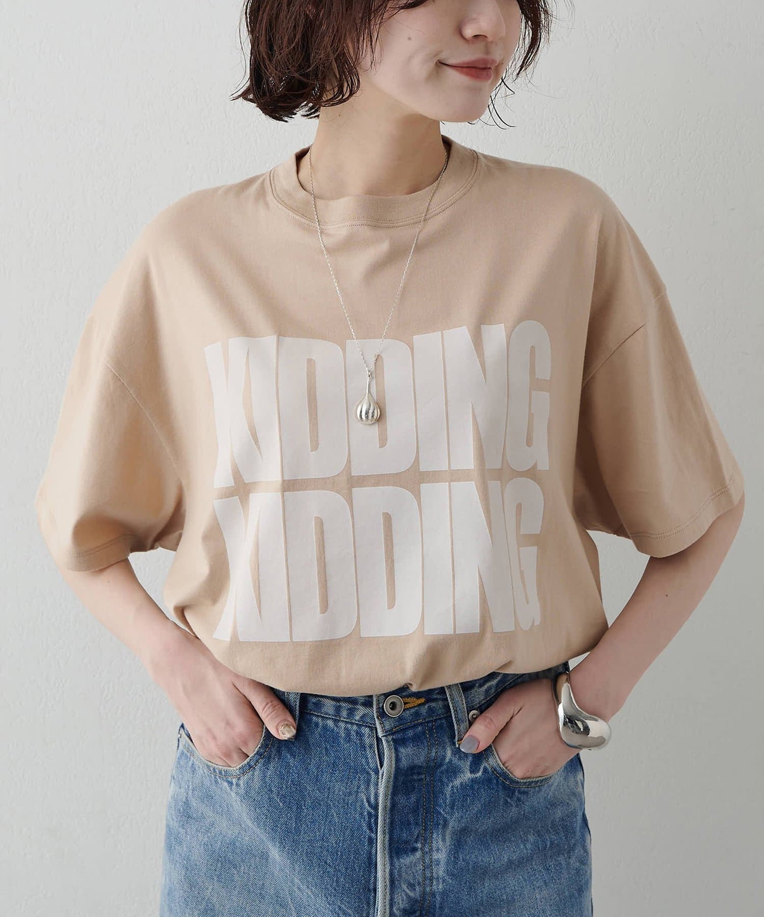 Whim Gazette(ウィム ガゼット) KIDDINGロゴTシャツ