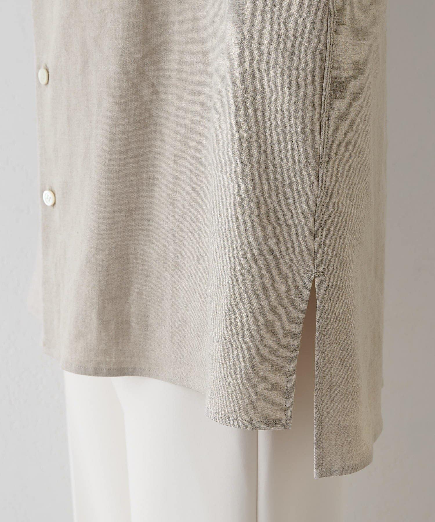 Drawing Numbers(ドローイングナンバーズ) ストレッチリネンプレーンシャツ