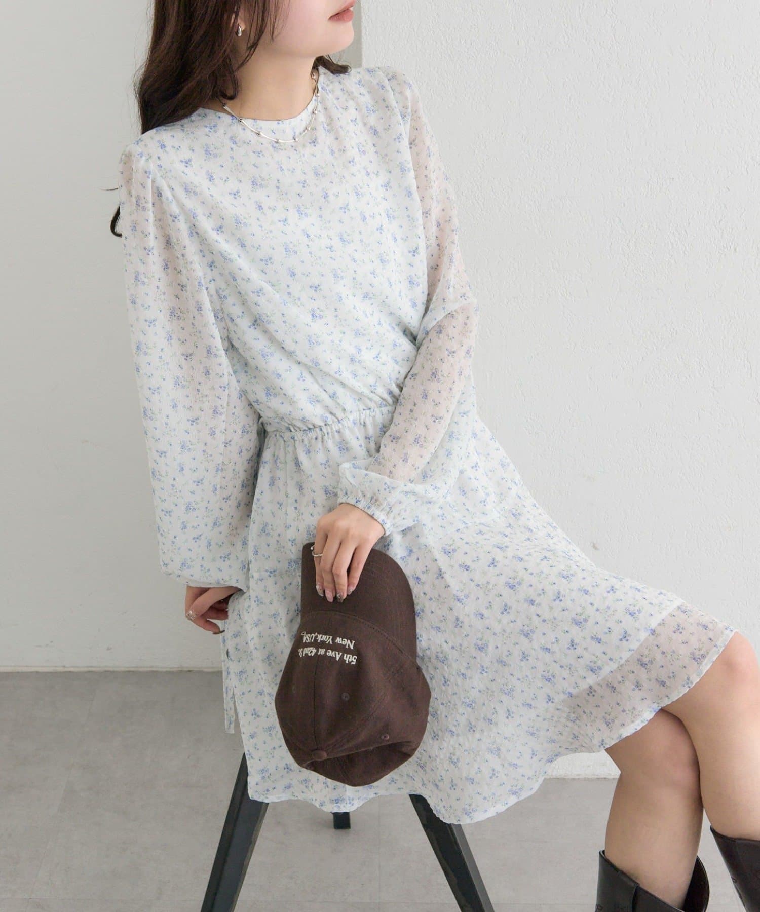 mystic(ミスティック) カシュクールフラワーミニワンピース