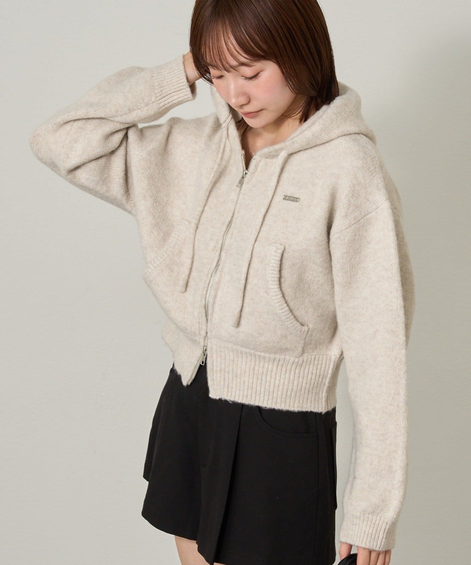 mline(エムライン) [mline]ニットパーカー