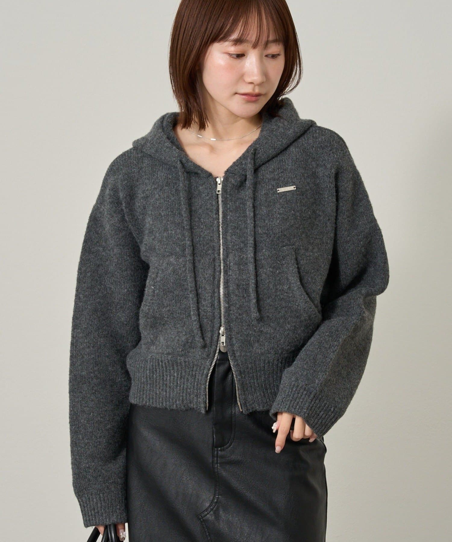 mline(エムライン) [mline]ニットパーカー