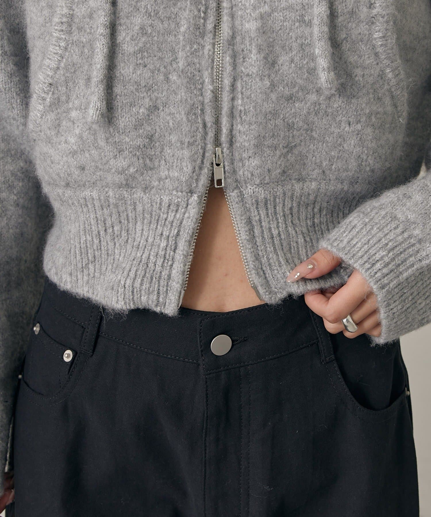 mline(エムライン) [mline]ニットパーカー