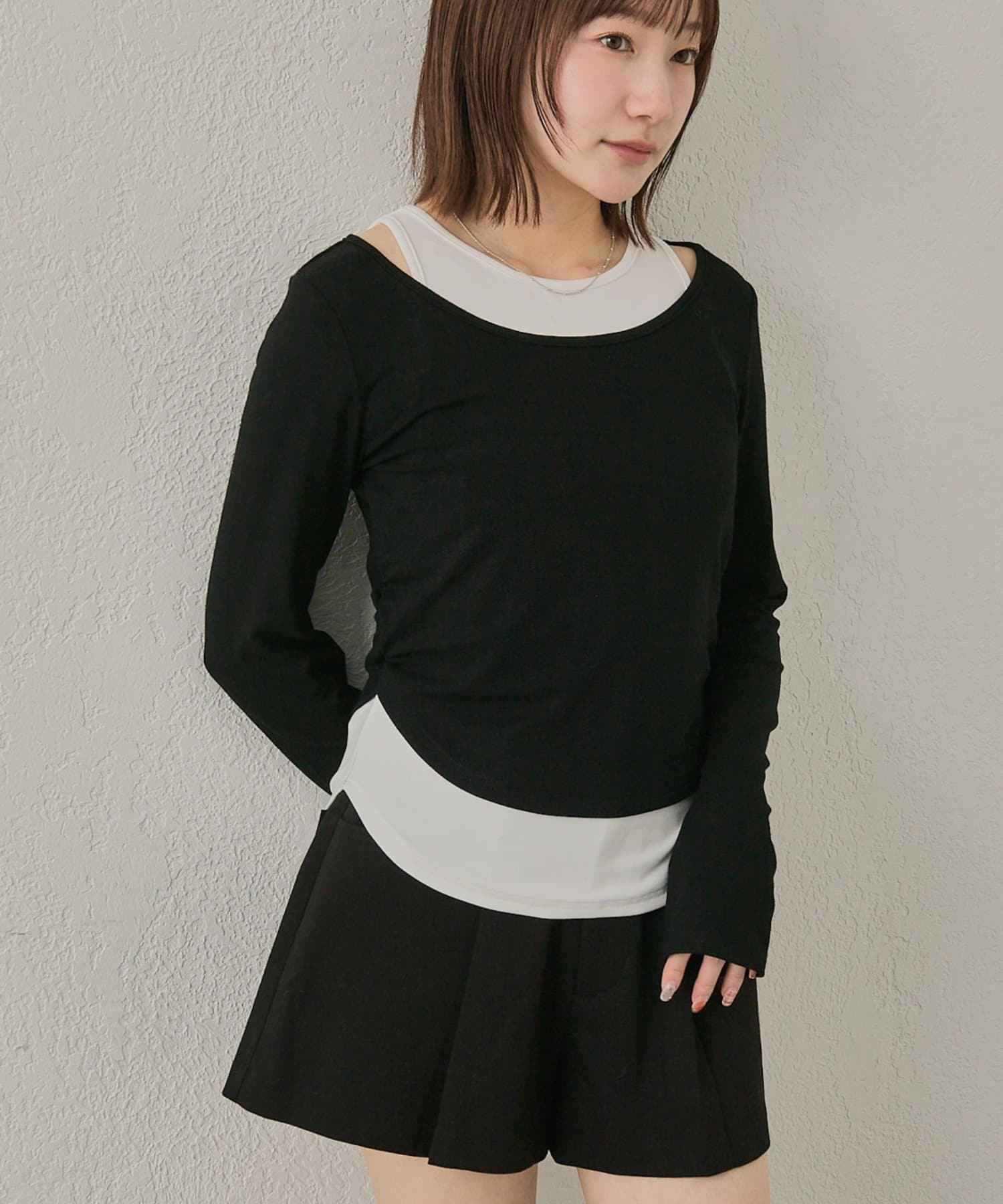 mline(エムライン) [mline]レイヤーカットソー