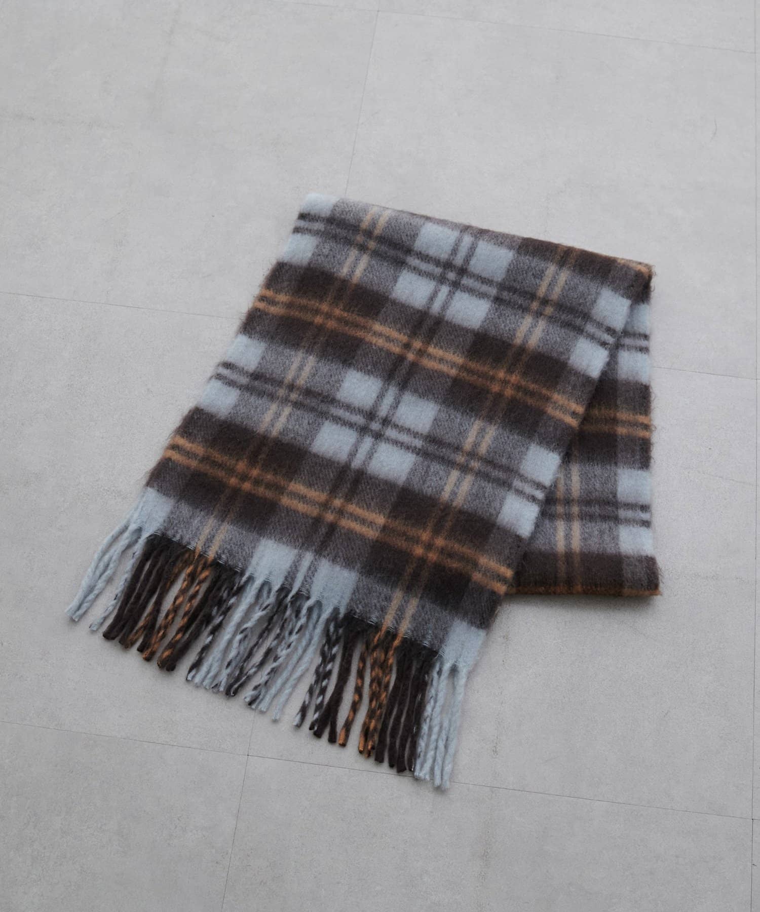 LARUTA(ラルータ) ソフトブークレーチェックストール