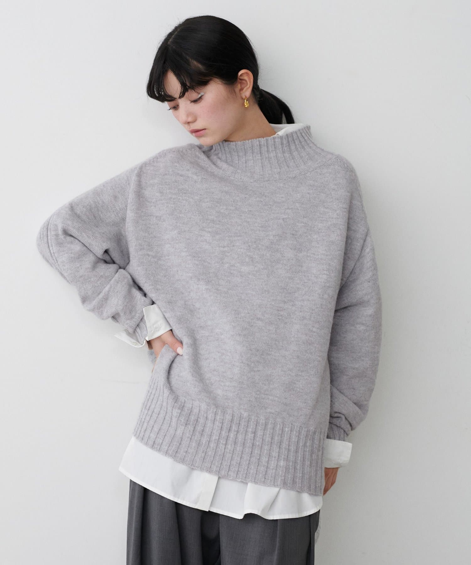 LARUTA(ラルータ) ウール＆リサイクルポリブレンドニット