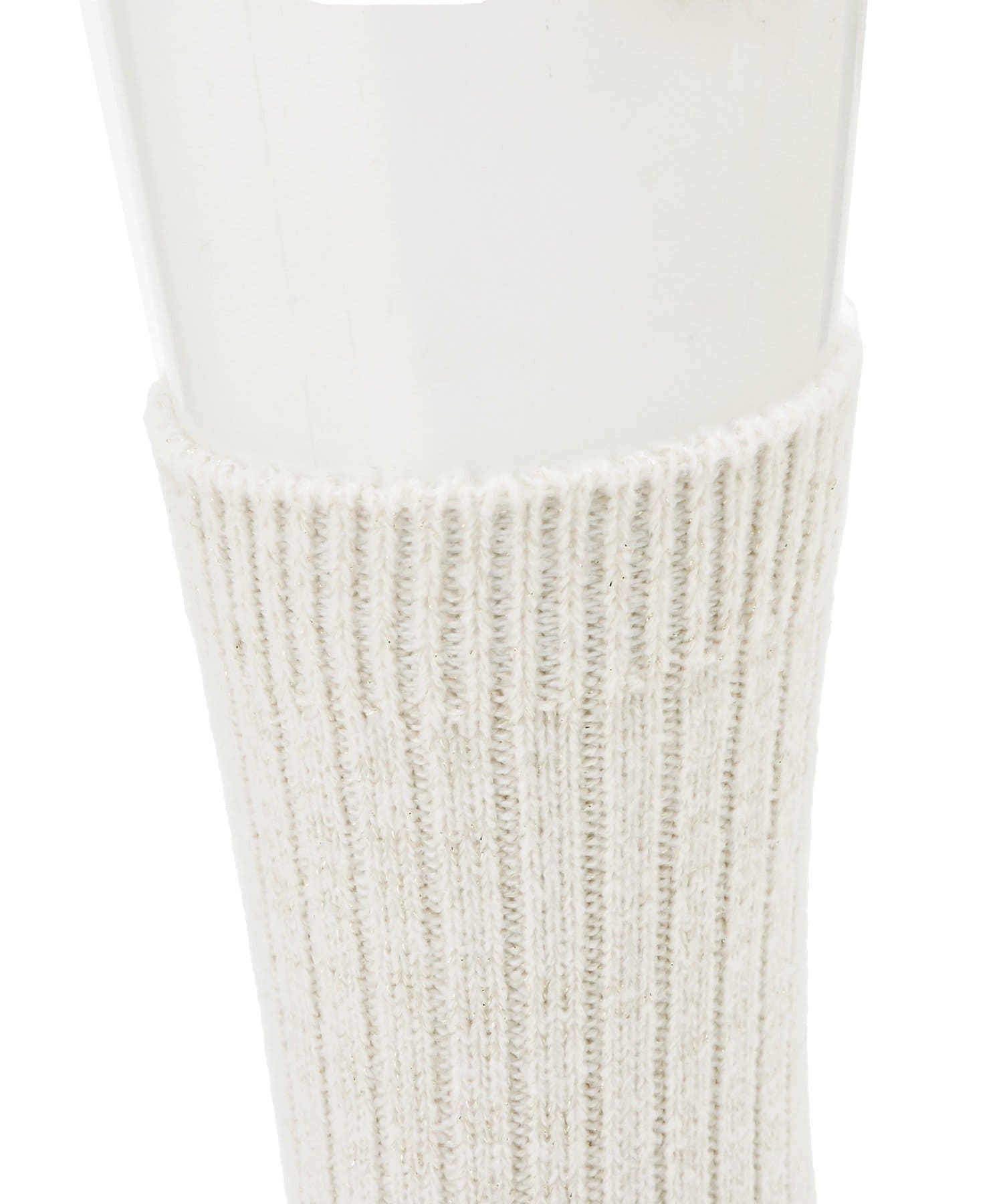 3COINS(スリーコインズ) ラメリブクルーソックス