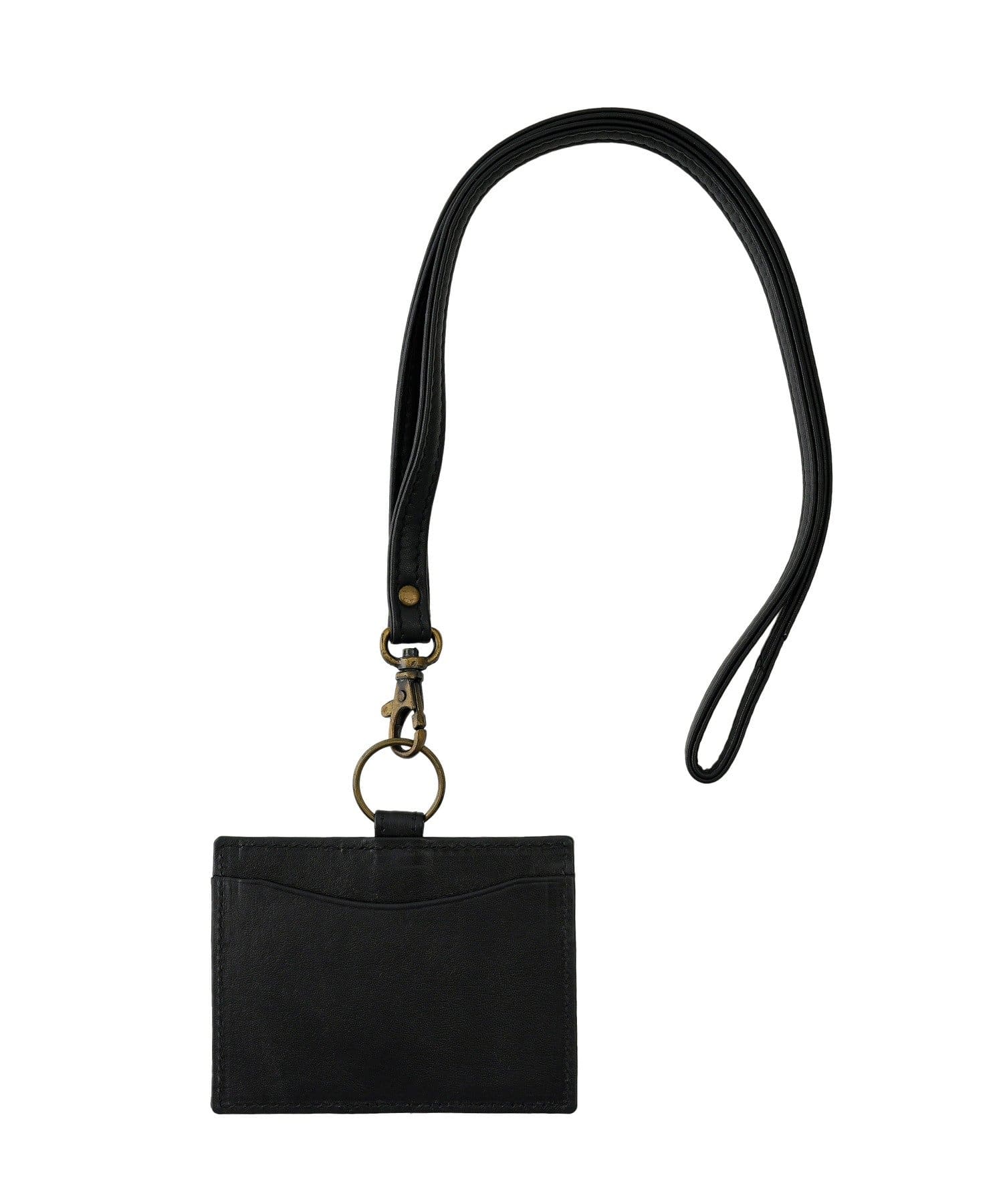 3COINS(スリーコインズ) THE RE 革ストラップ付きカードケース