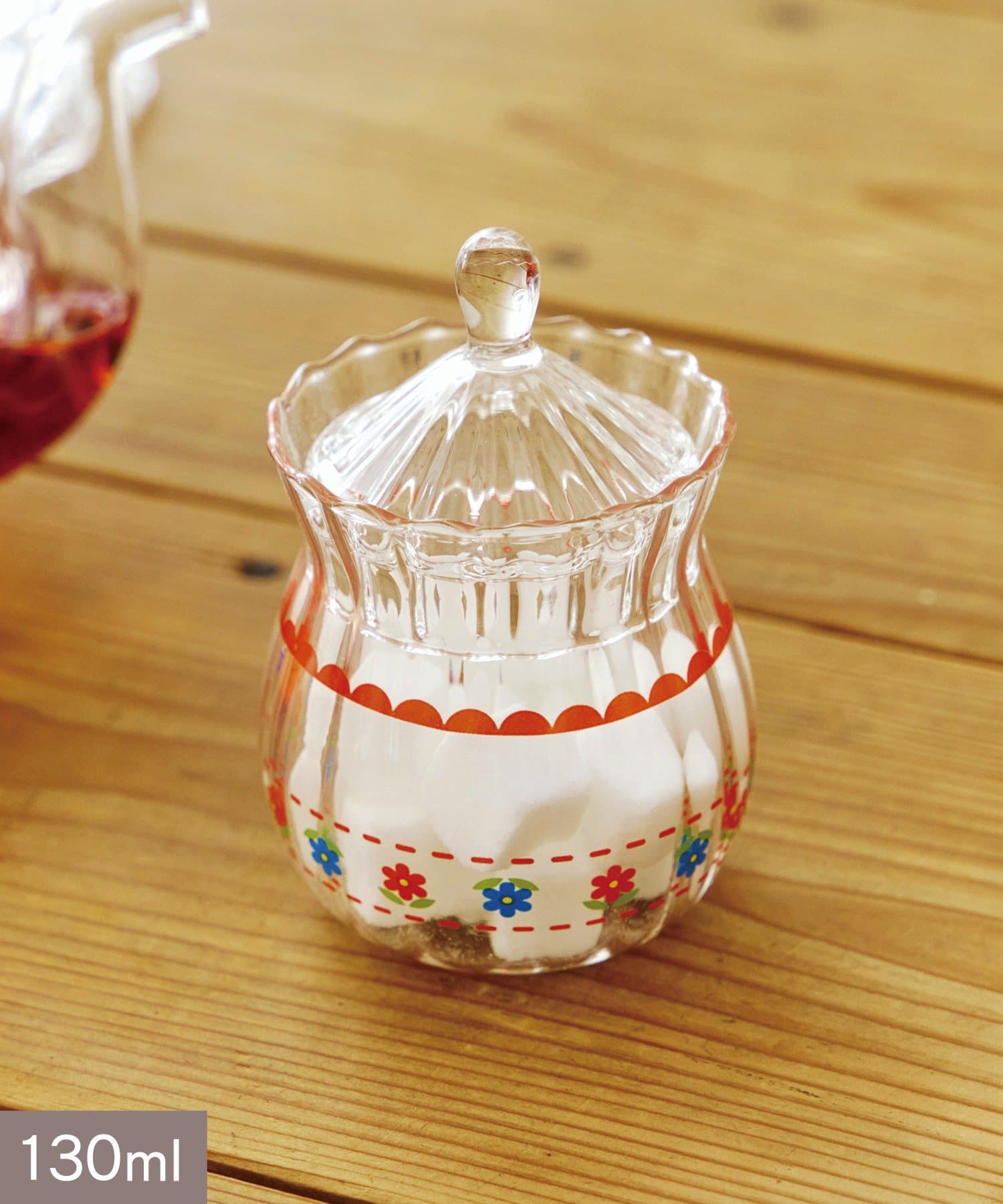 salut!(サリュ) レトロフラワーガラスキャニスター：130ml
