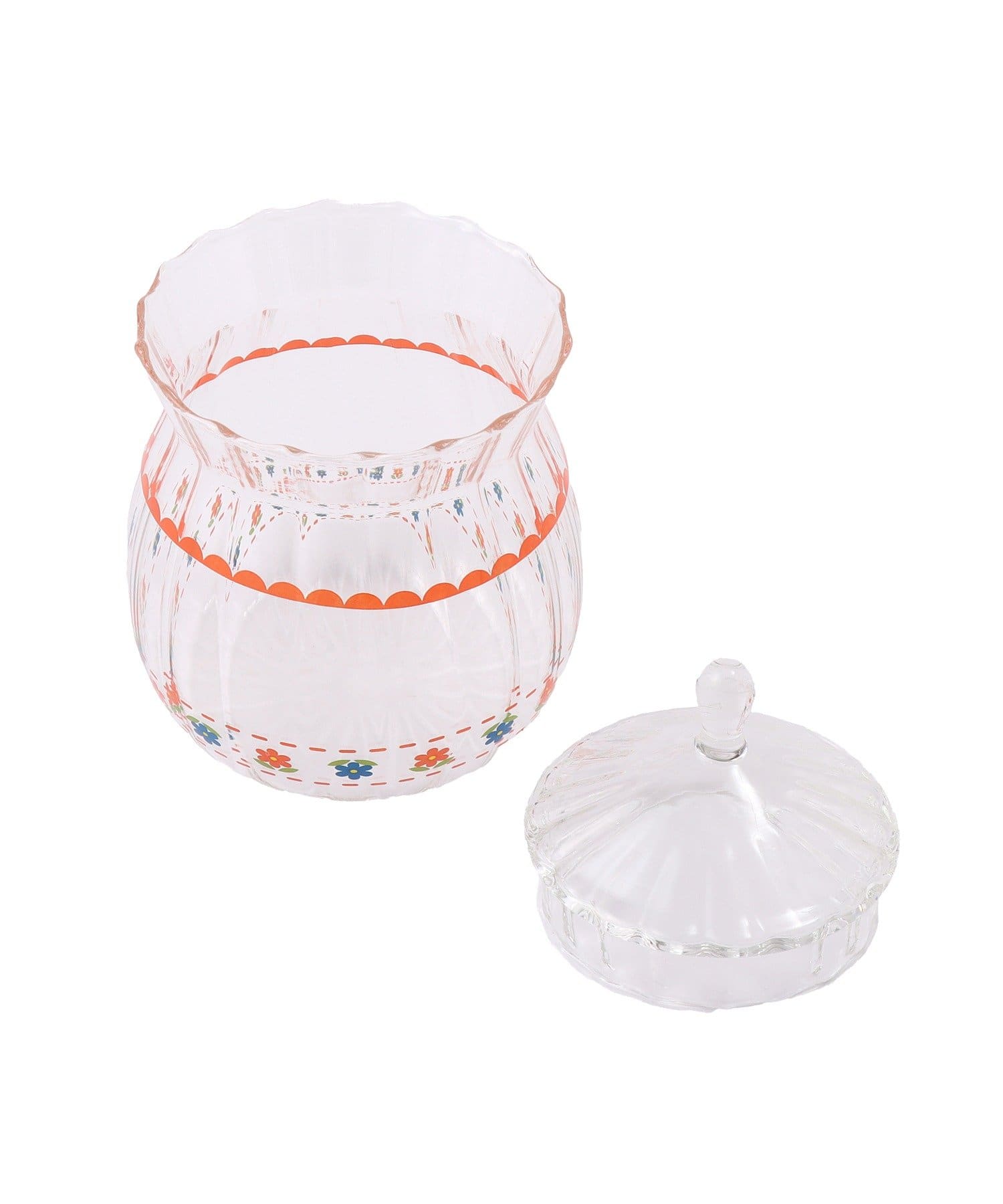 salut!(サリュ) レトロフラワーガラスキャニスター：350ml