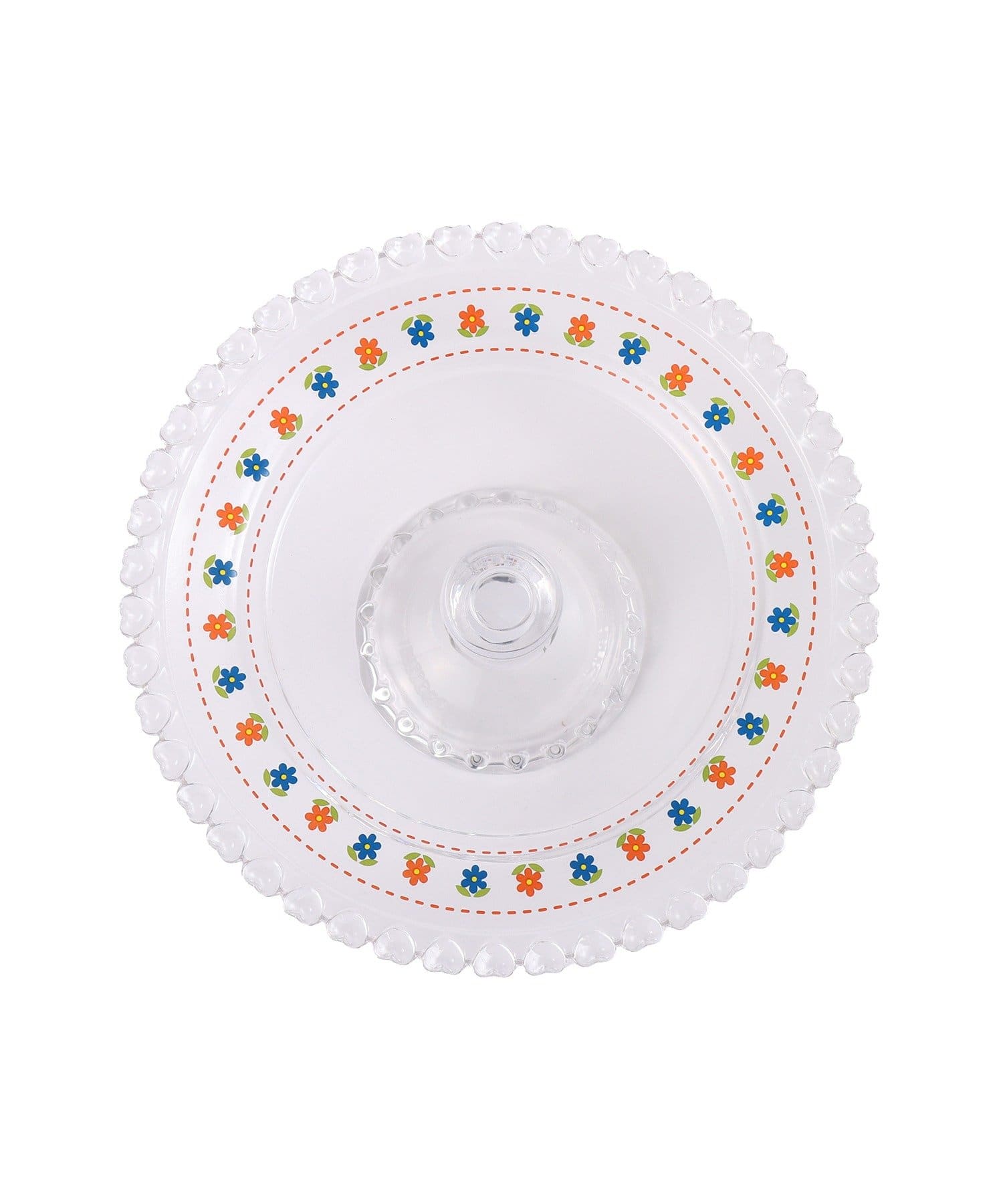 salut!(サリュ) レトロフラワーガラスケーキスタンド：19cm