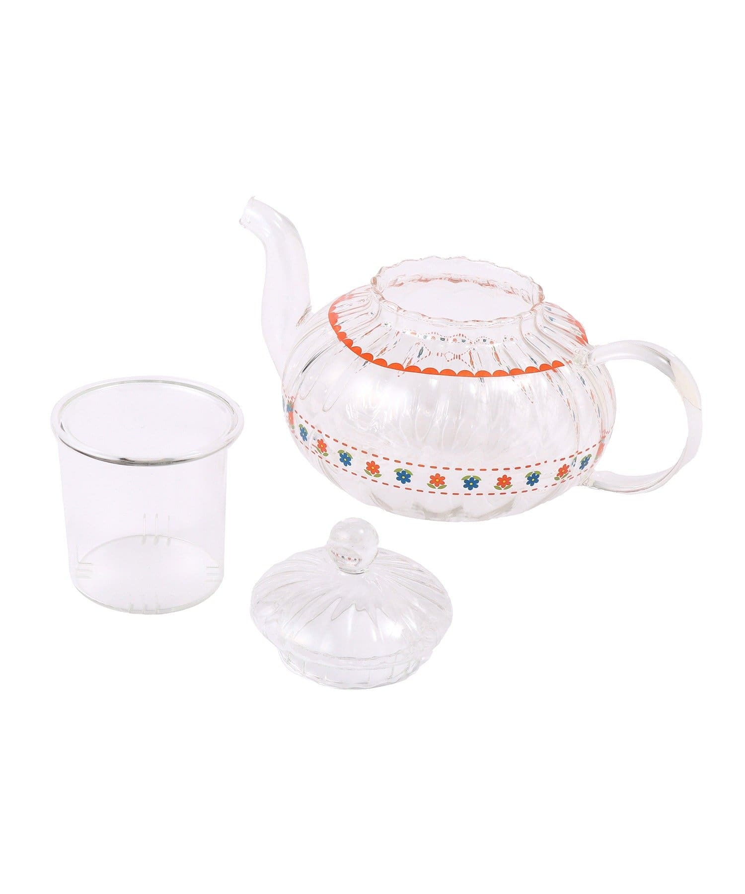 salut!(サリュ) レトロフラワーガラスポット：600ml