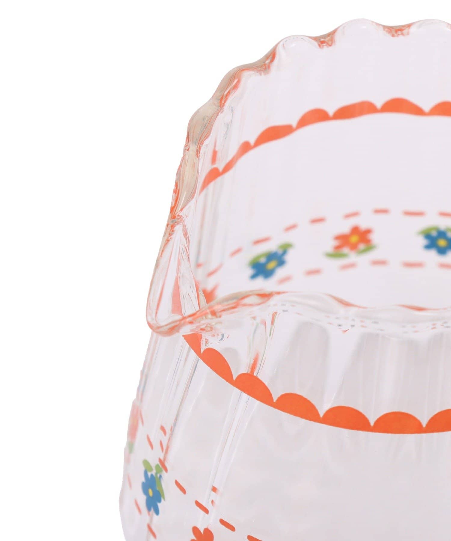 salut!(サリュ) レトロフラワーガラスミルクポット：150ml