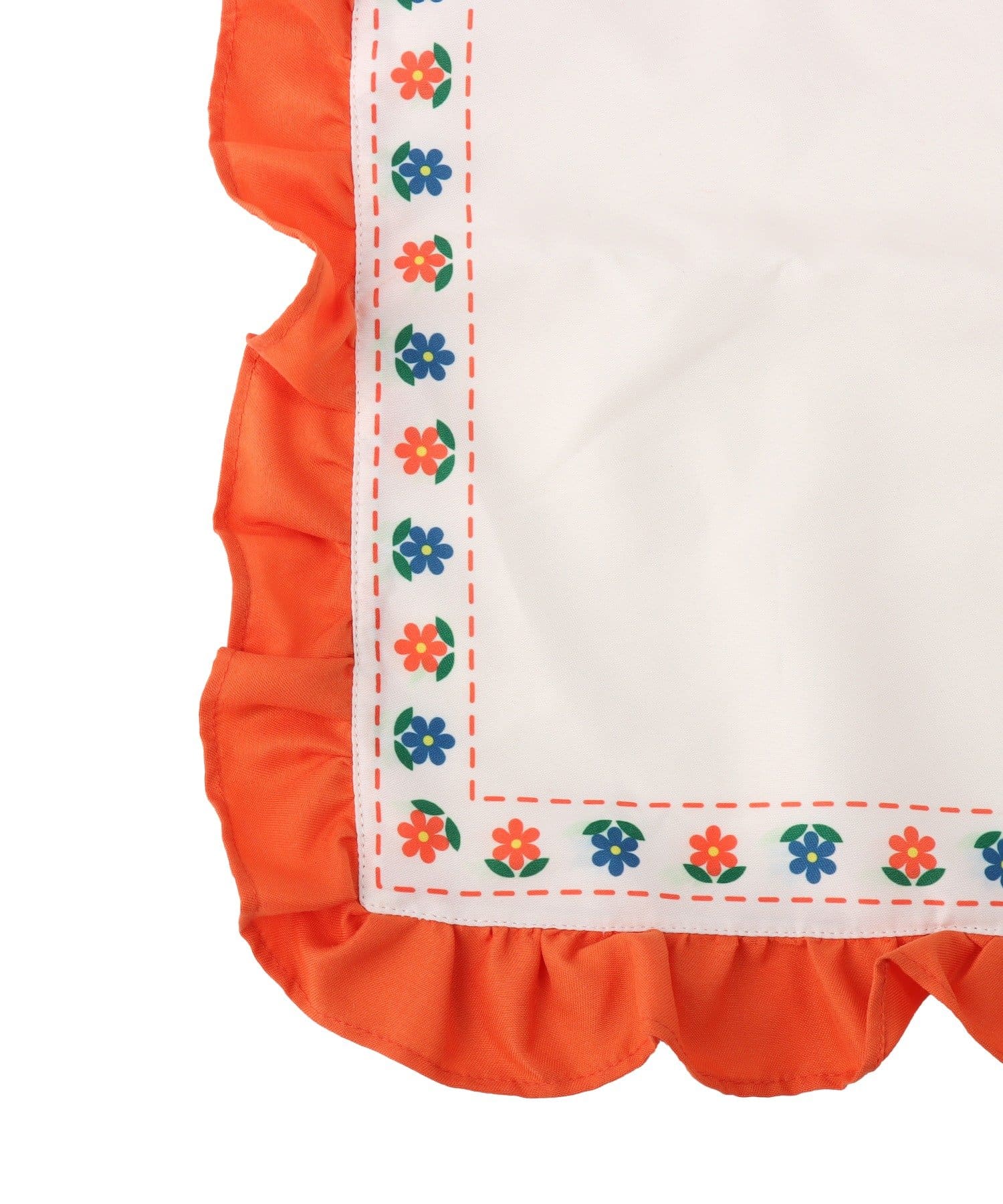 salut!(サリュ) レトロフラワーフリルランチョンマット：40×30cm