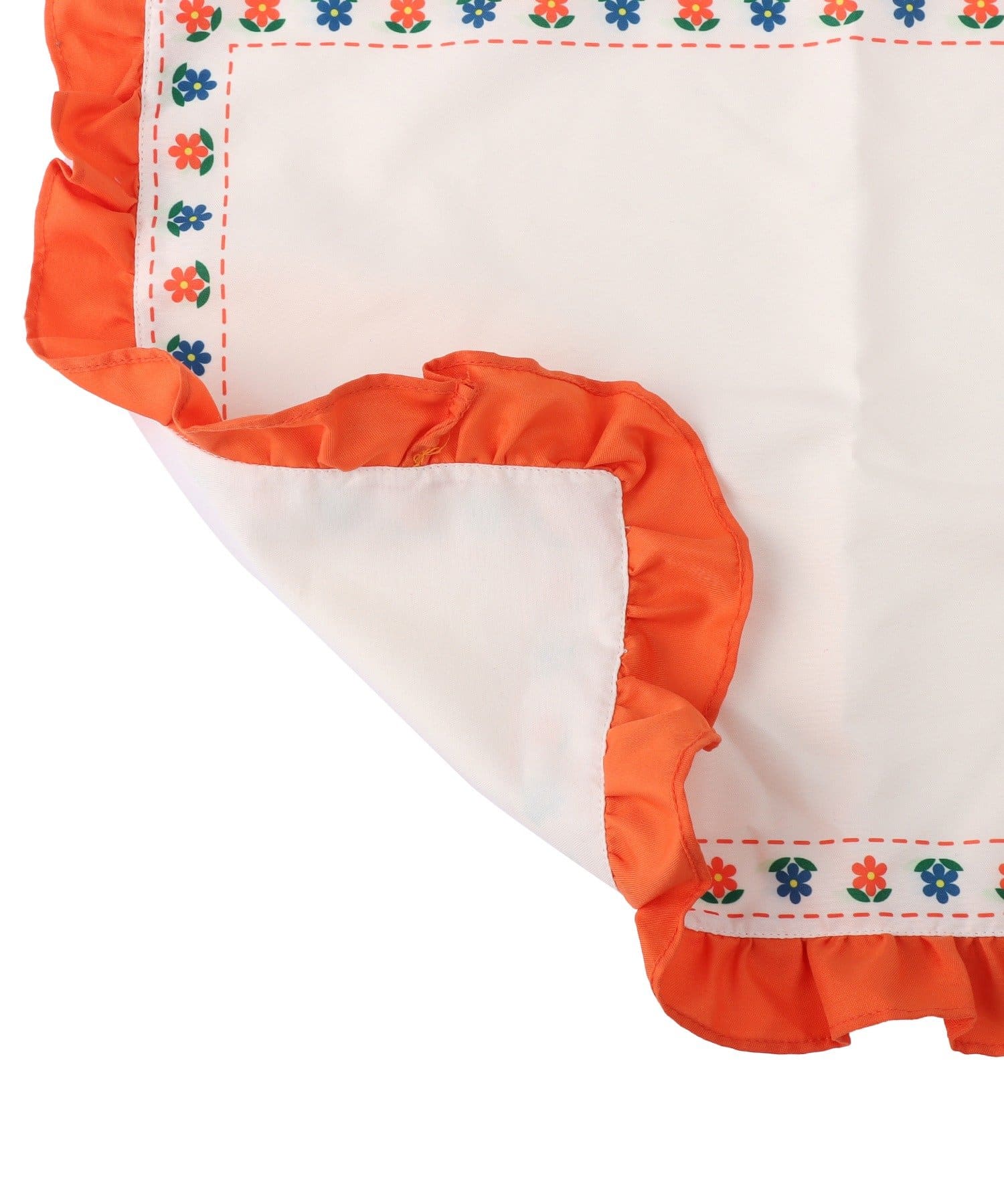 salut!(サリュ) レトロフラワーフリルランチョンマット：40×30cm