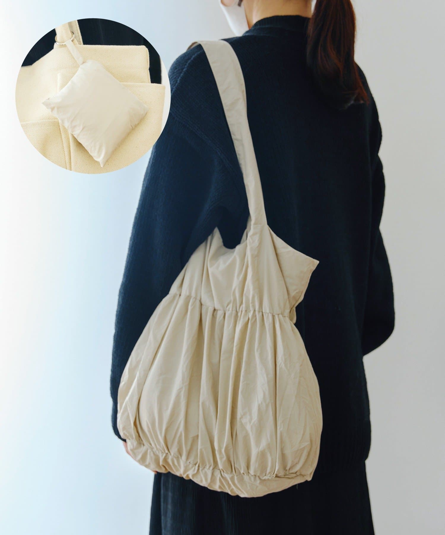 salut!(サリュ) 折りたたみふわくしゅバッグ