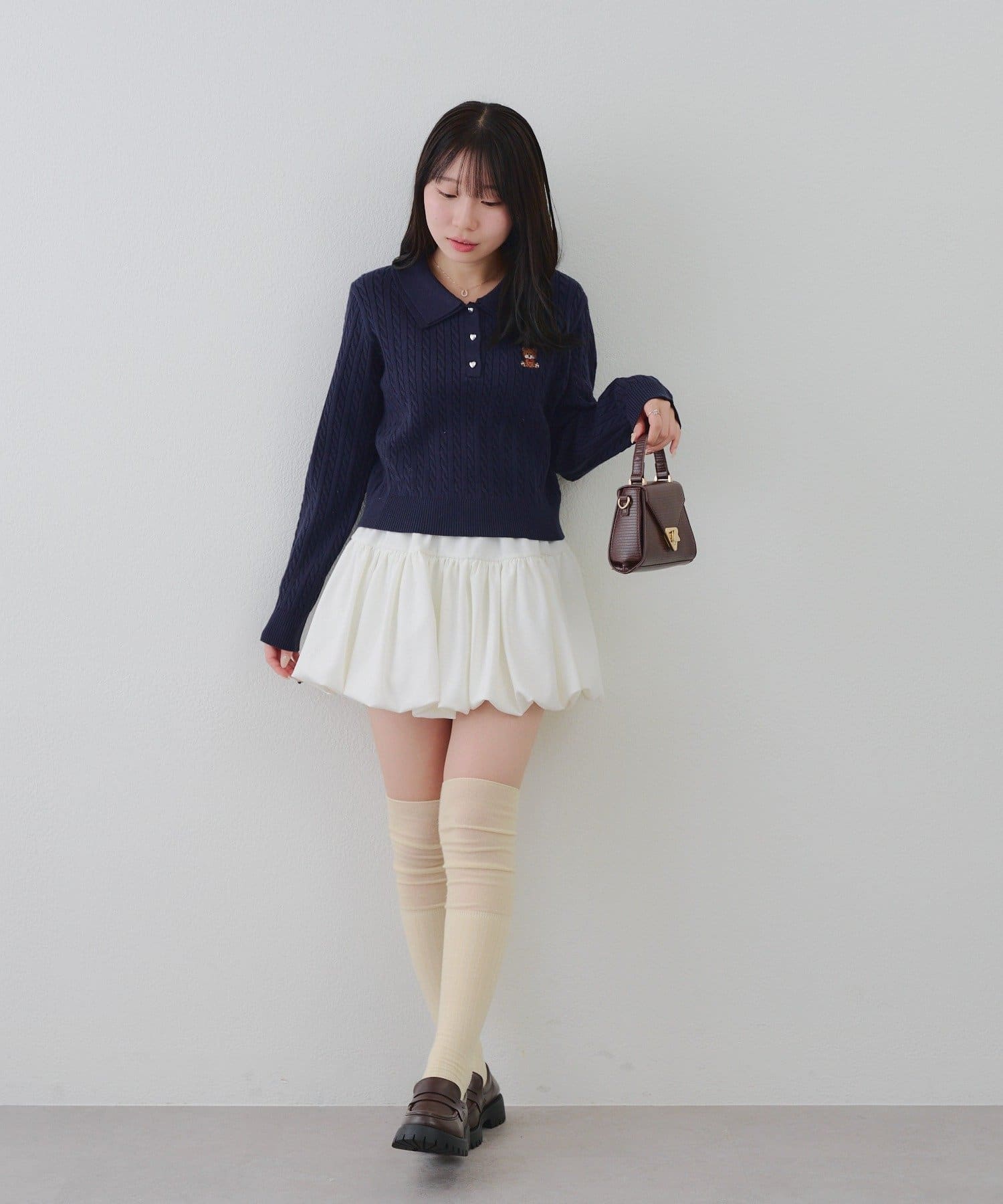 NICE CLAUP / OLIVE des OLIVE OUTLET(ナイスクラップ  / オリーブ デ オリーブ アウトレット) 【RMAF】くまさんケーブルポロニット