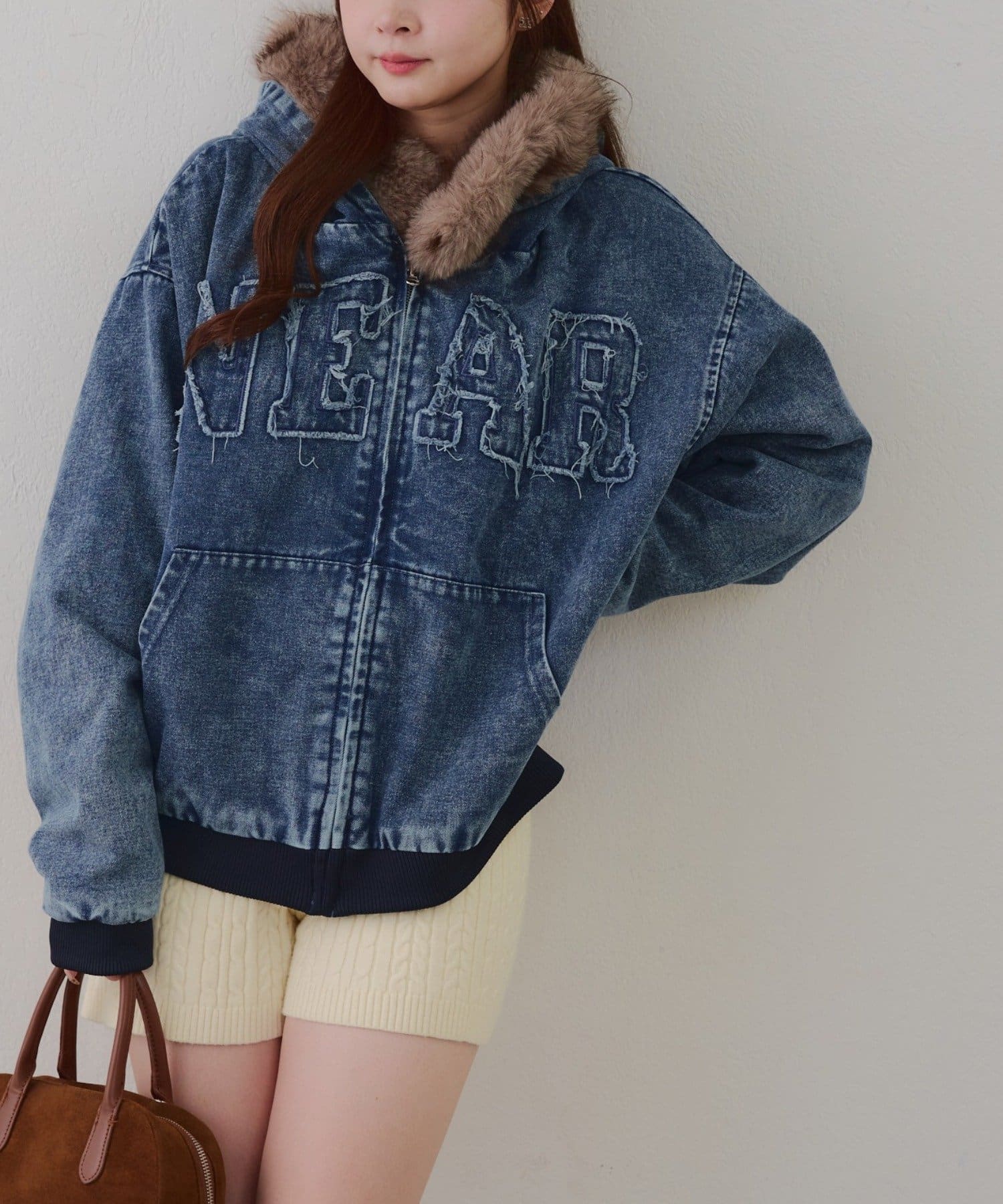 NICE CLAUP / OLIVE des OLIVE OUTLET(ナイスクラップ  / オリーブ デ オリーブ アウトレット) スタッフ注目アイテム☆【RMAF】丈違いファー付フードブルゾン