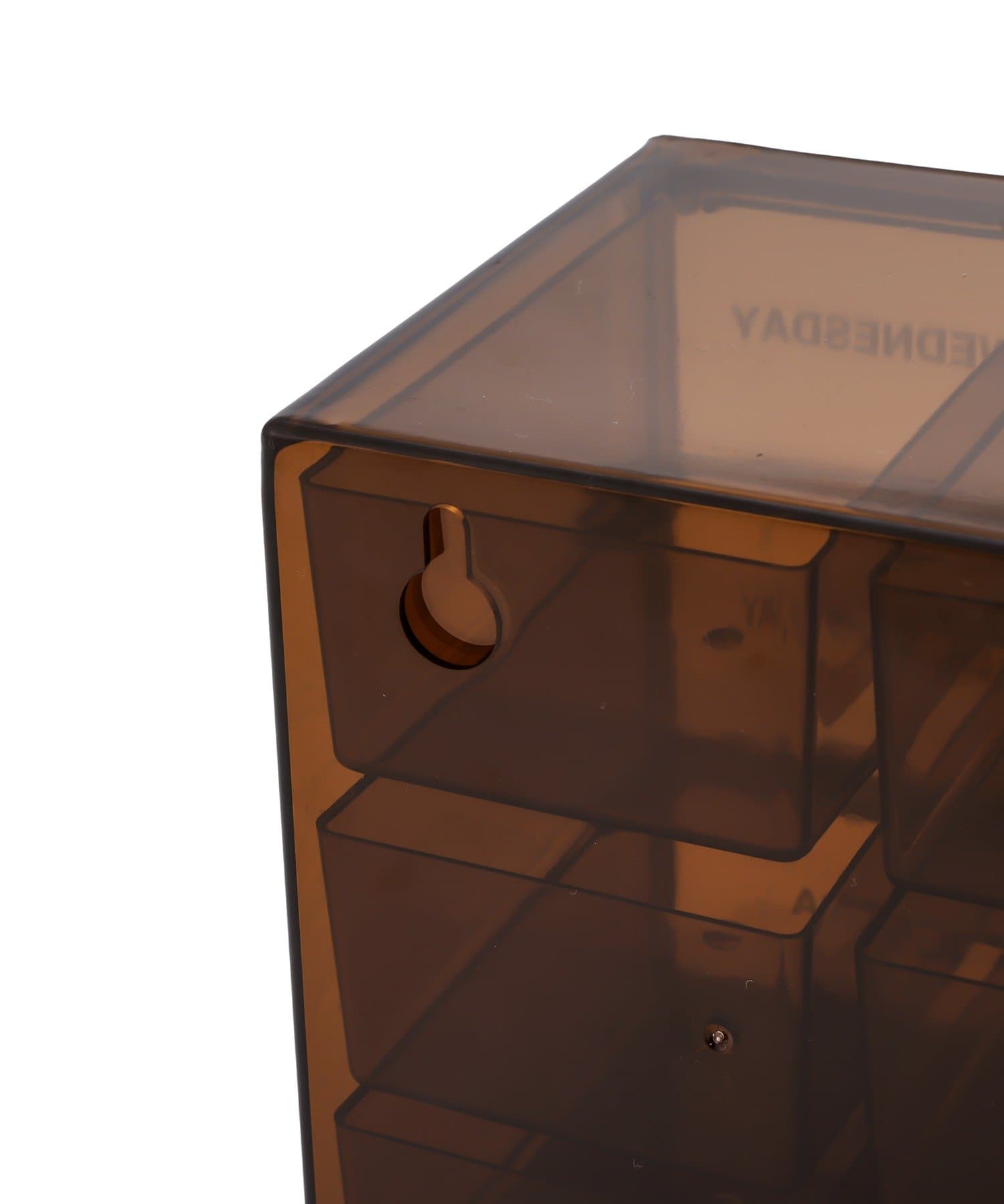 3COINS(スリーコインズ) ウィークリー小物入れボックス