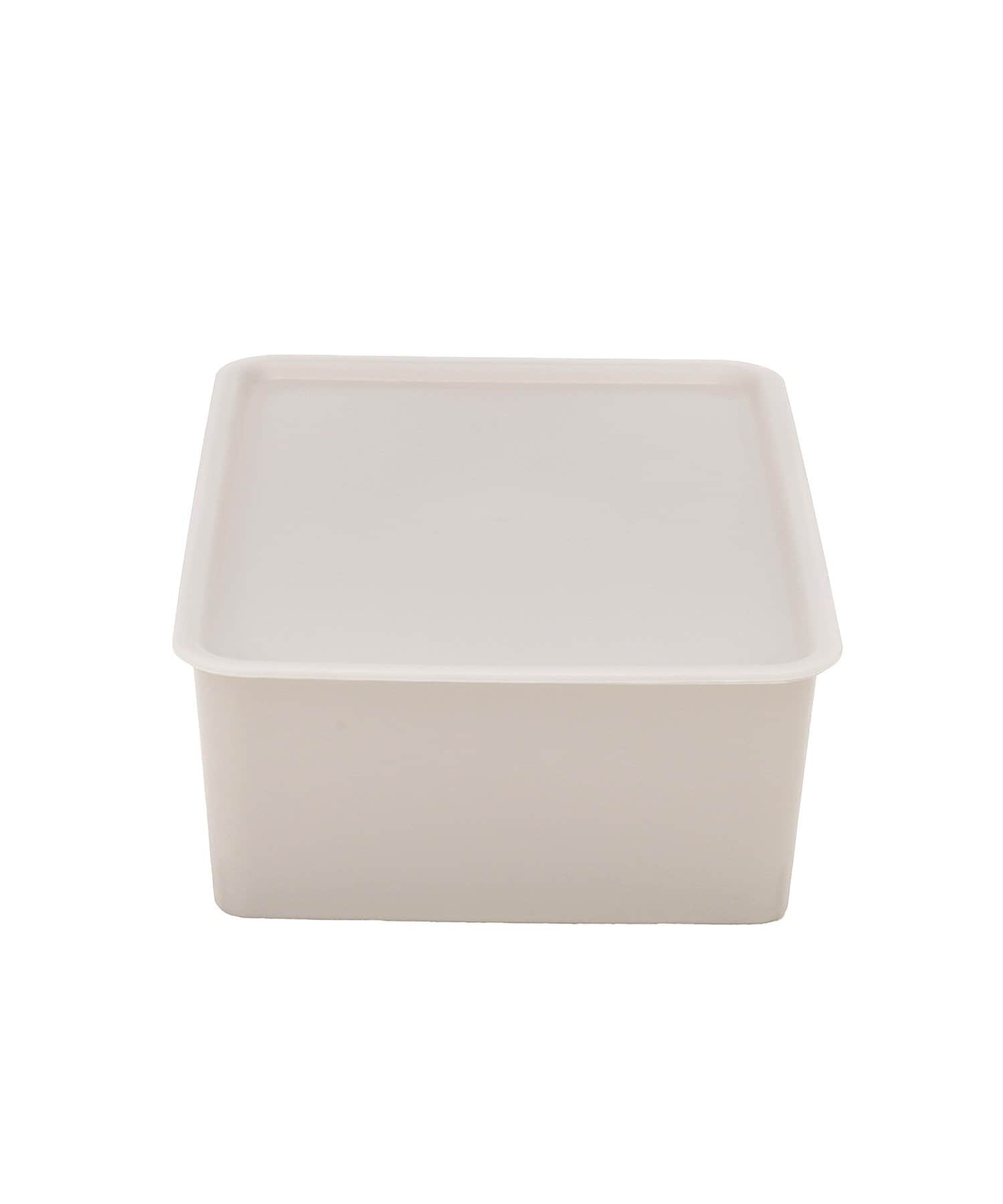 3COINS(スリーコインズ) シアー蓋付き収納：M