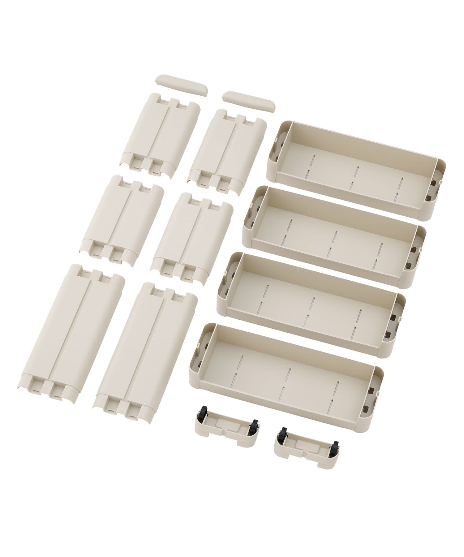 3COINS(スリーコインズ) 《WEB限定商品》スリムワゴン4段