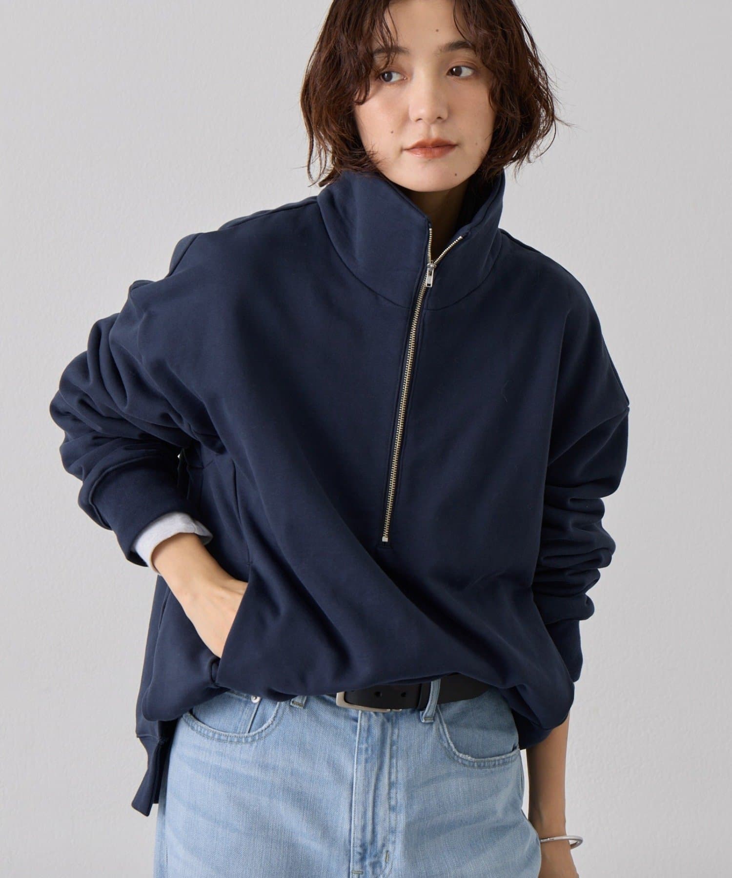 RIVE DROITE(リヴドロワ) 予約【A・MONN.:.(アモン)】ZIP SWEAT プルオーバー