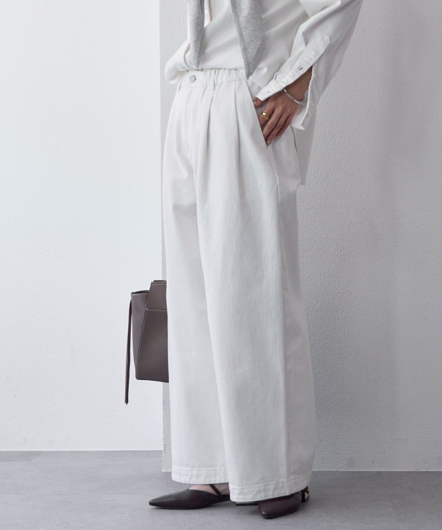 RIVE DROITE(リヴドロワ) 予約【A・MONN.:.(アモン)】ホワイトデニムパンツ