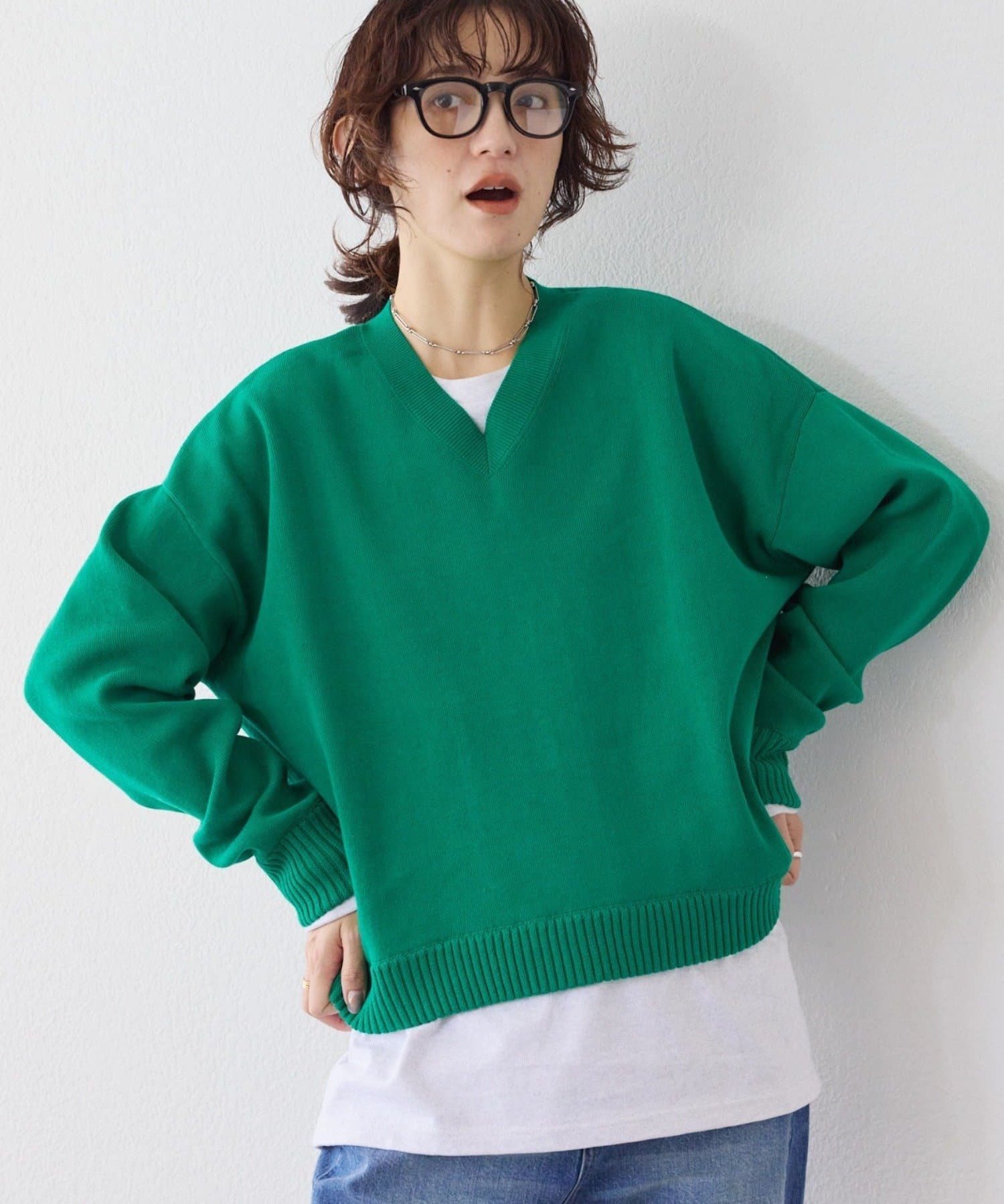 RIVE DROITE(リヴドロワ) 予約【A・MONN.:.(アモン)】Vネックニットプルオーバー