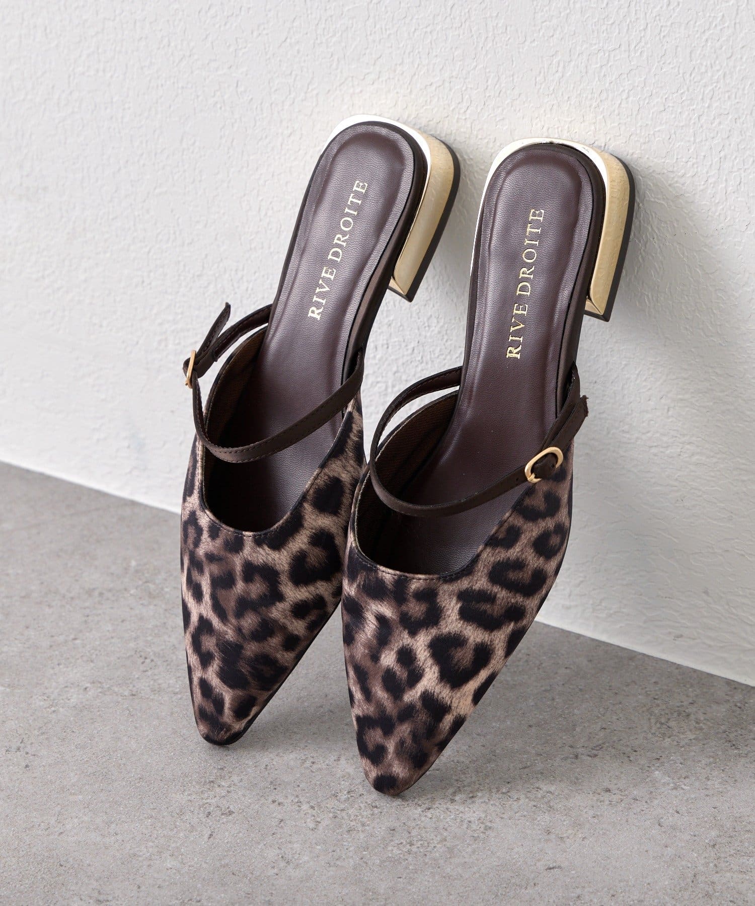 RIVE DROITE(リヴドロワ) 予約【さりげないアクセントに】ゴールドポイントミュール