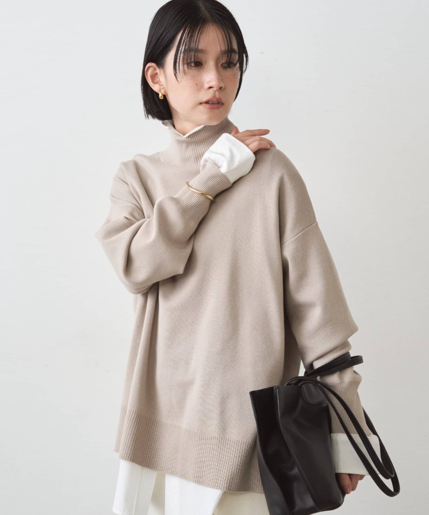 LOUNGEDRESS(ラウンジドレス) 総針ハイネックニット