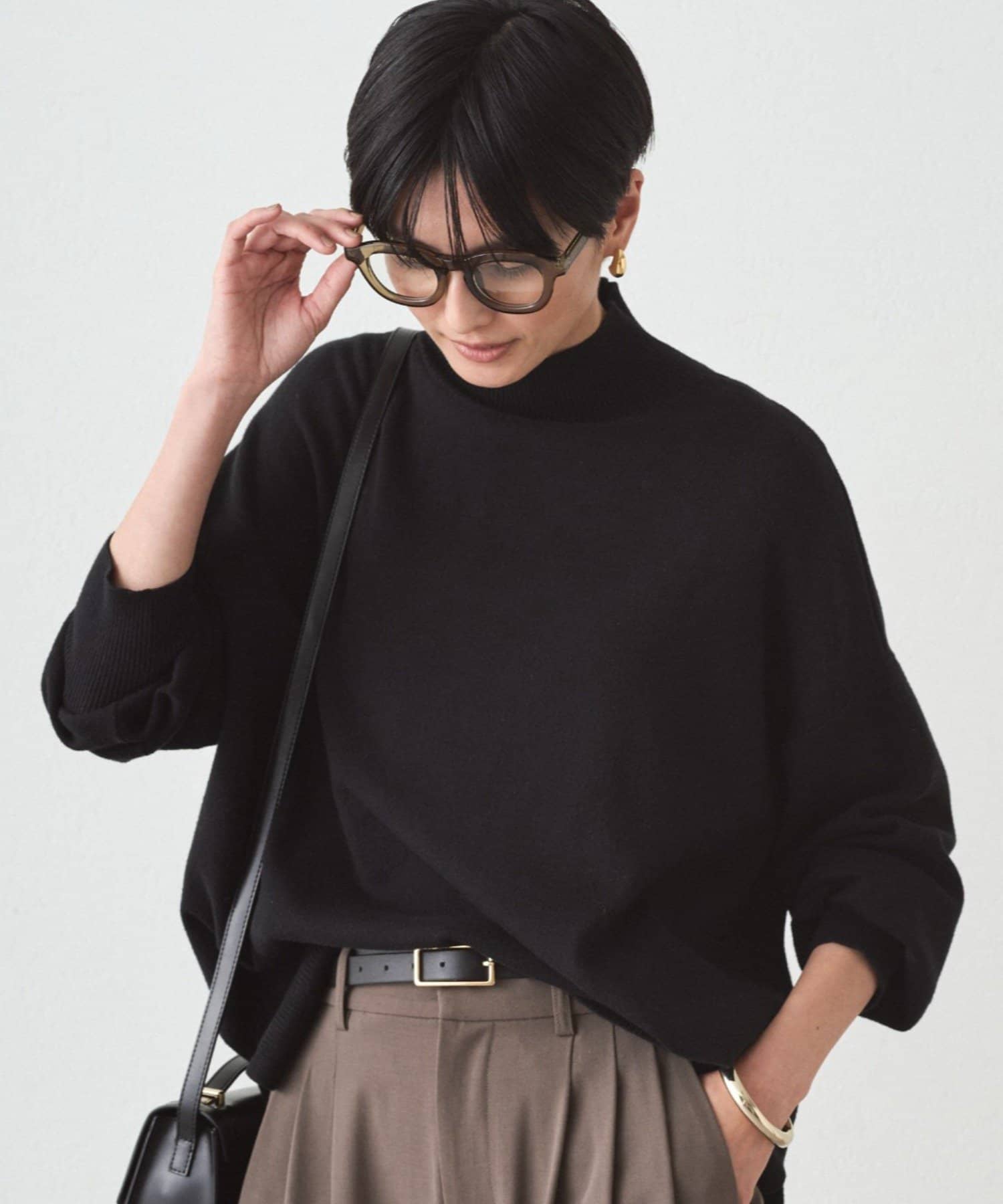 LOUNGEDRESS(ラウンジドレス) 総針ハイネックニット