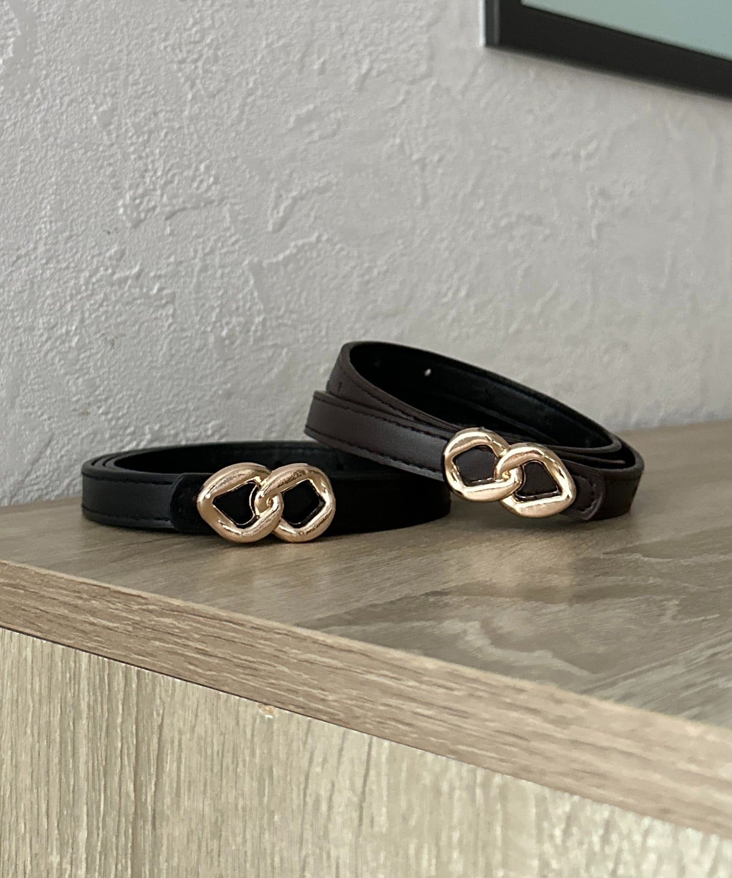 Thevon.(ゼヴォン) ミニダブルリングバックルベルト