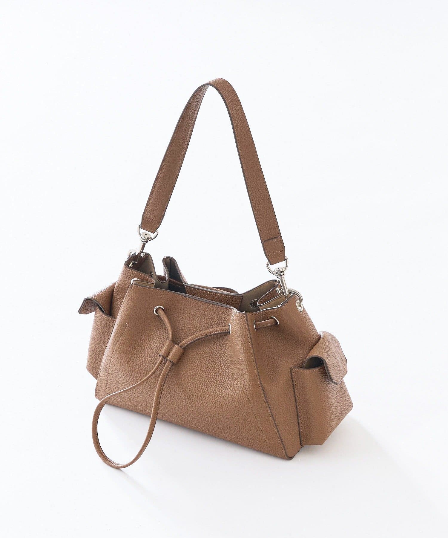 RIVE DROITE(リヴドロワ) 予約【収納力抜群】2WAYサイドポケット巾着ショルダー