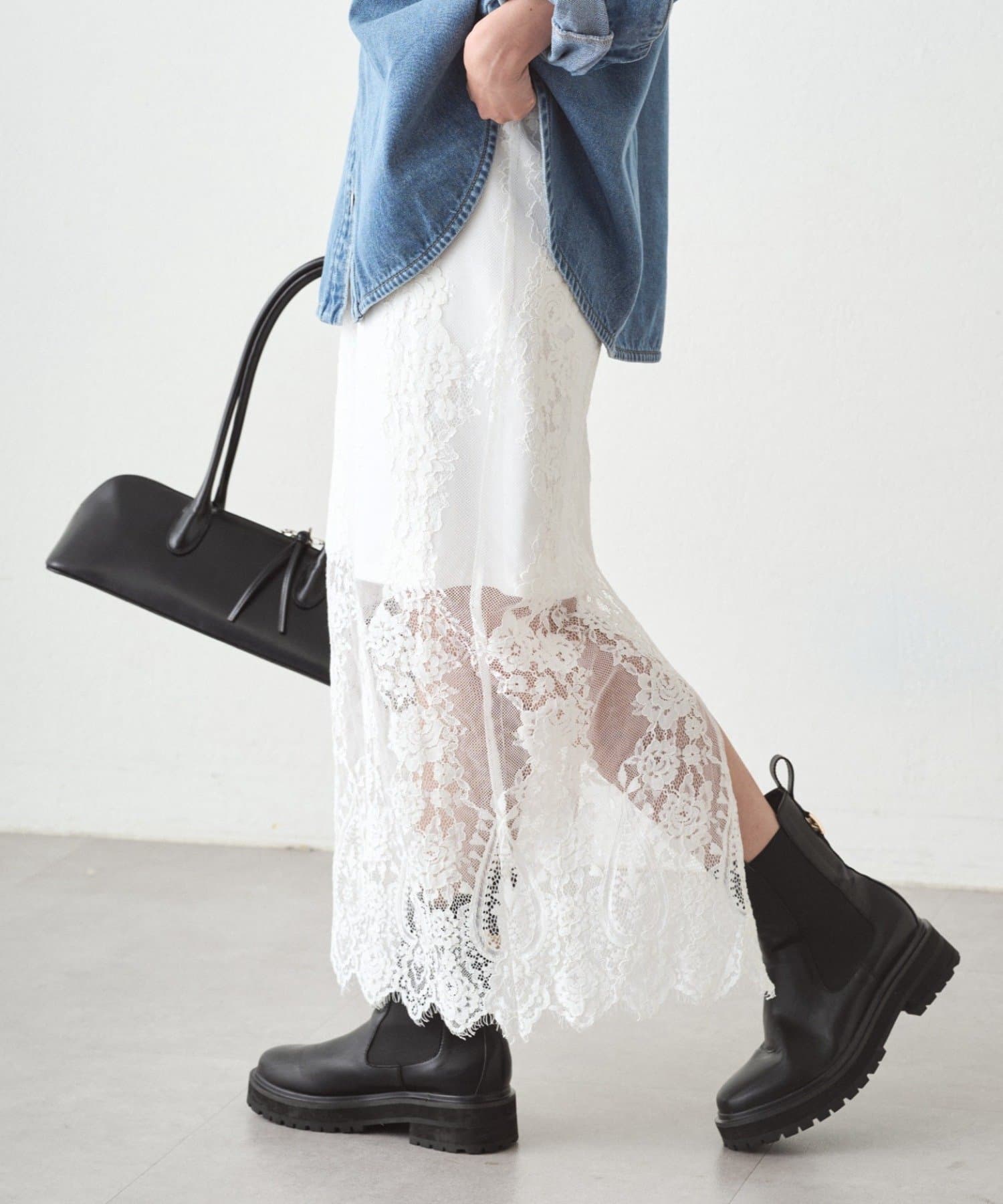 LOUNGEDRESS(ラウンジドレス) レーススカート