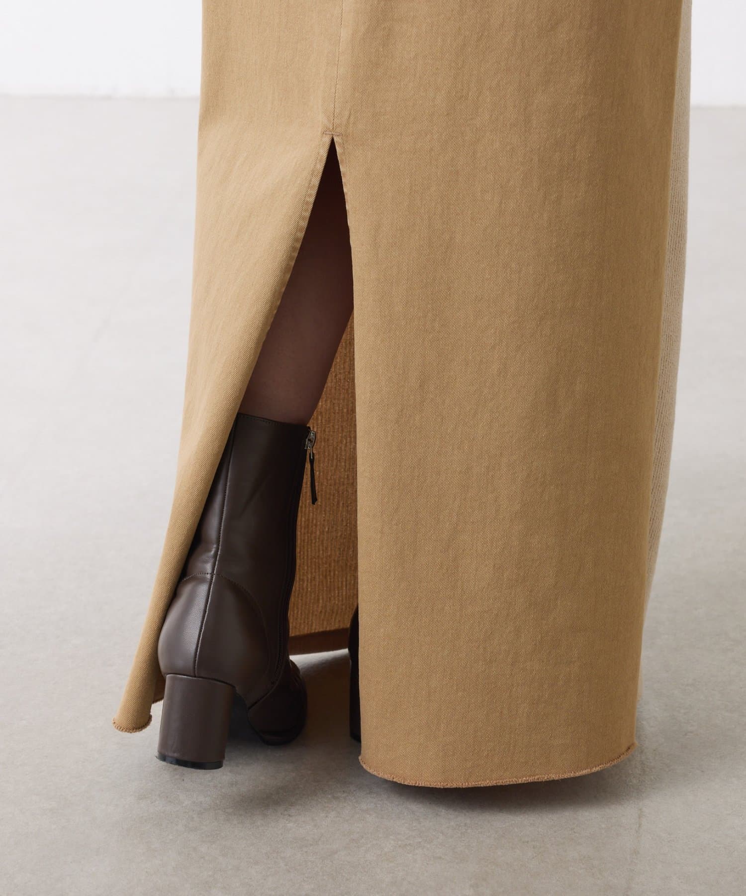 COLLAGE GALLARDAGALANTE(コラージュ ガリャルダガランテ) 【ストレッチ◎】Q.anos 2フェイスデニムスカート