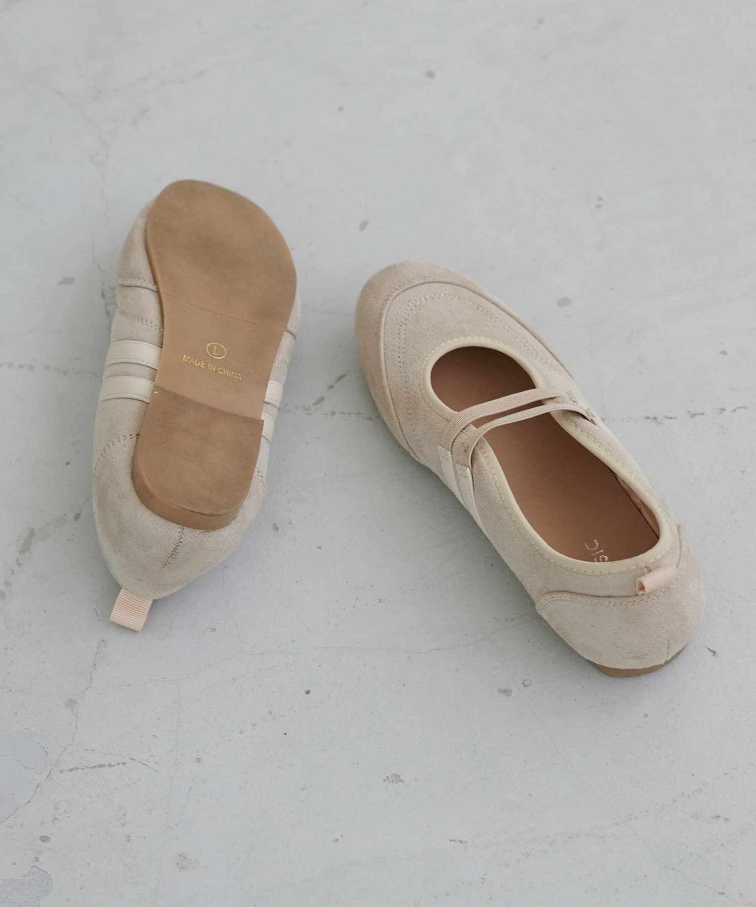 DISCOAT(ディスコート) 【SS先行予約/サッと履ける♪】2ストラップバレエスニーカー