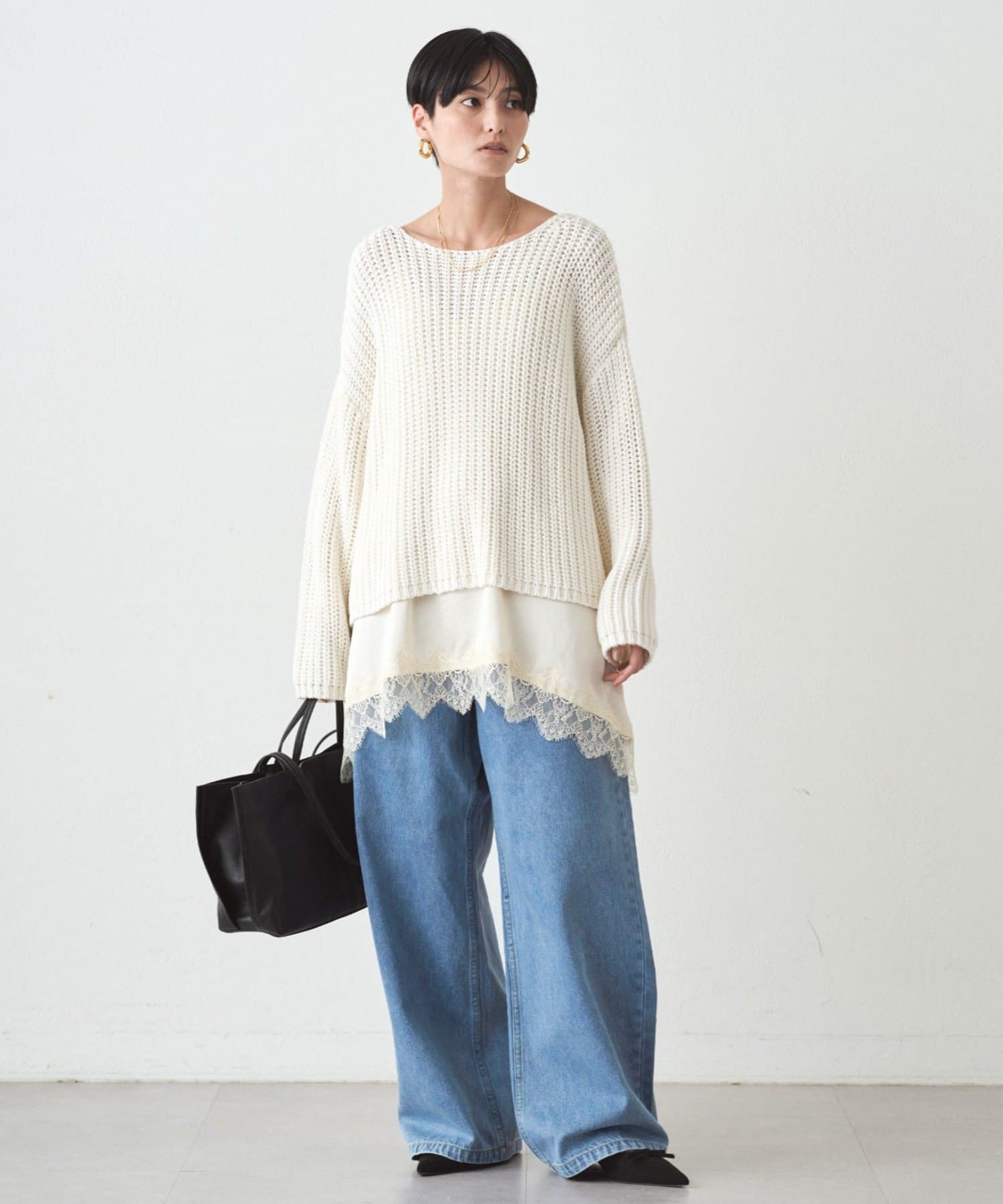 LOUNGEDRESS(ラウンジドレス) ワイドデニムパンツ