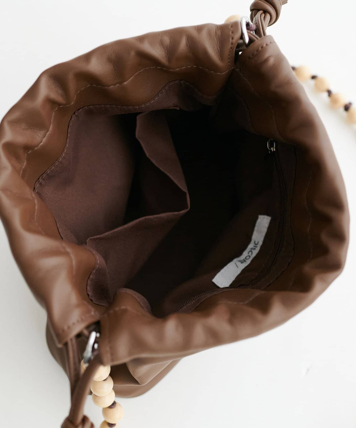 DISCOAT(ディスコート) 【SS先行予約】ビーズストラップドロストショルダーバッグ