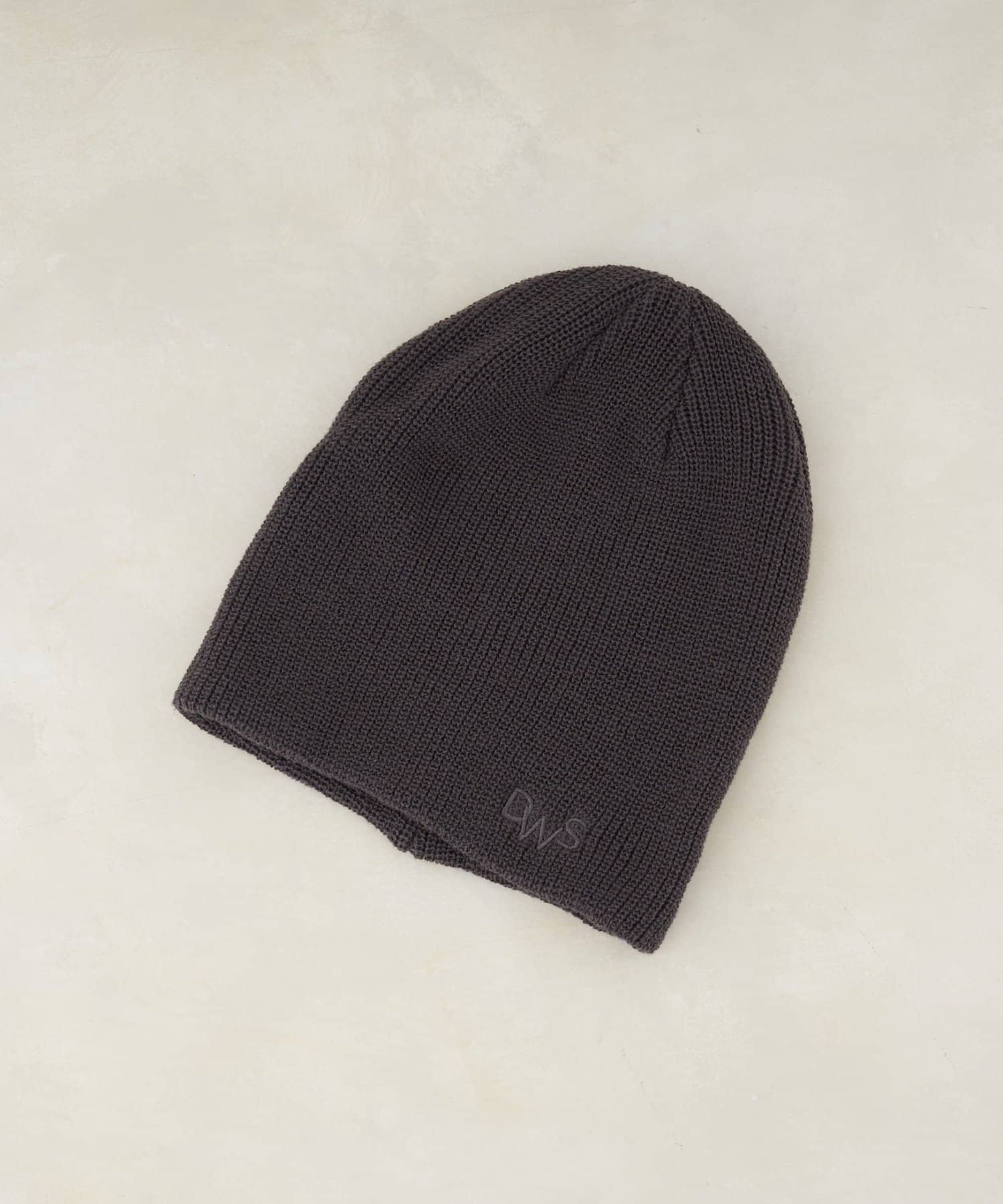 DISCOAT(ディスコート) ロゴ刺繍リブビーニー